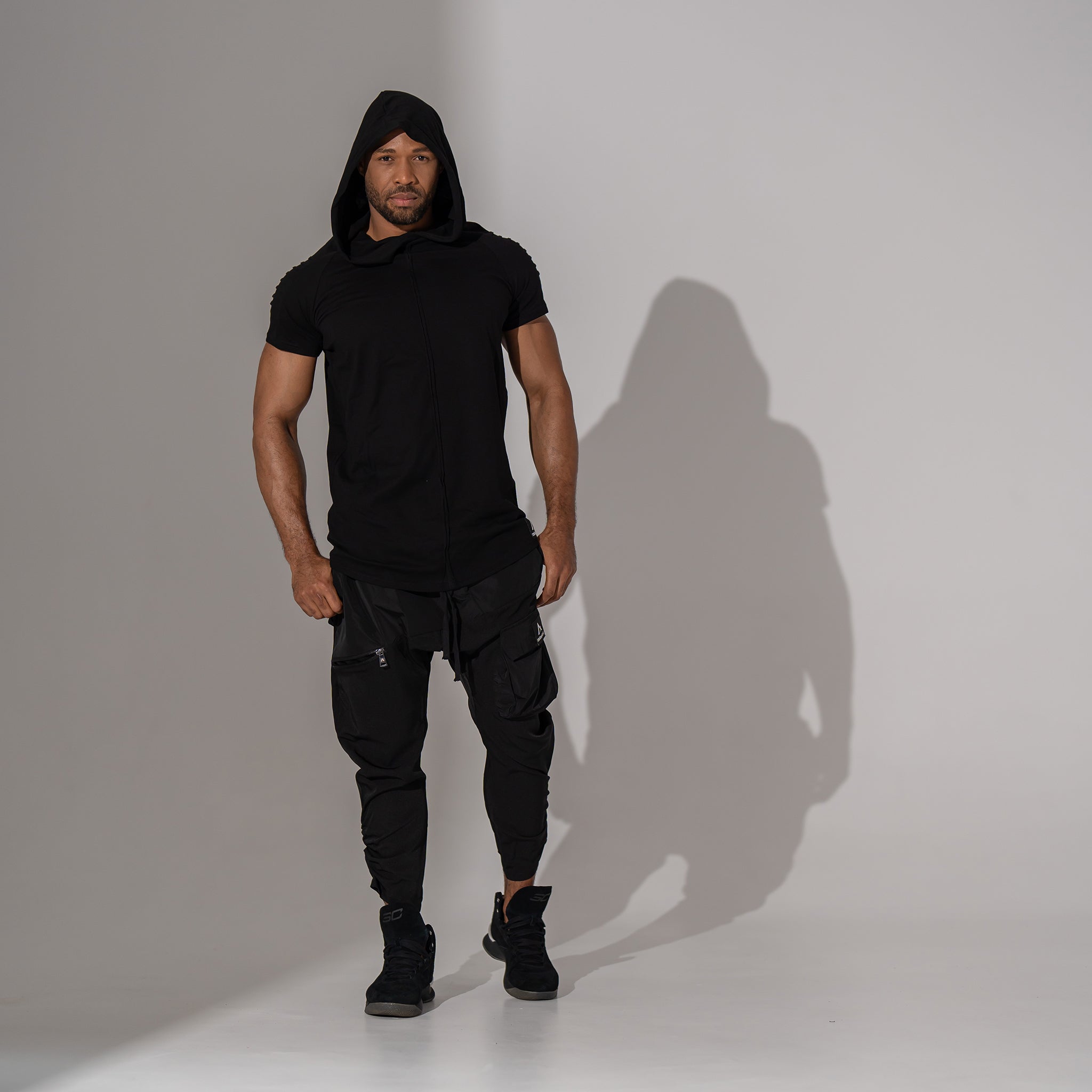 Tricou bărbătesc black – Asimetrix