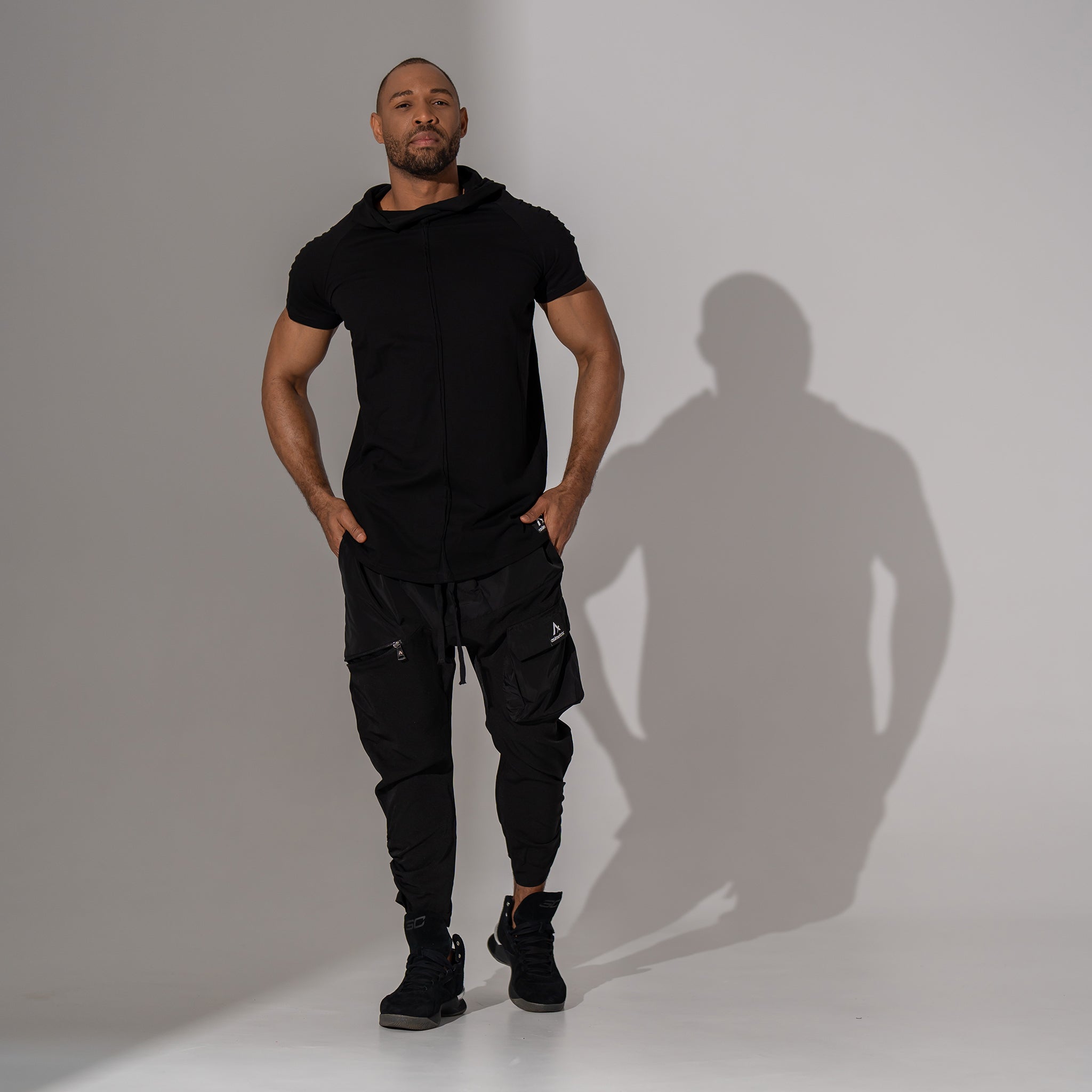 Tricou bărbătesc black – Asimetrix