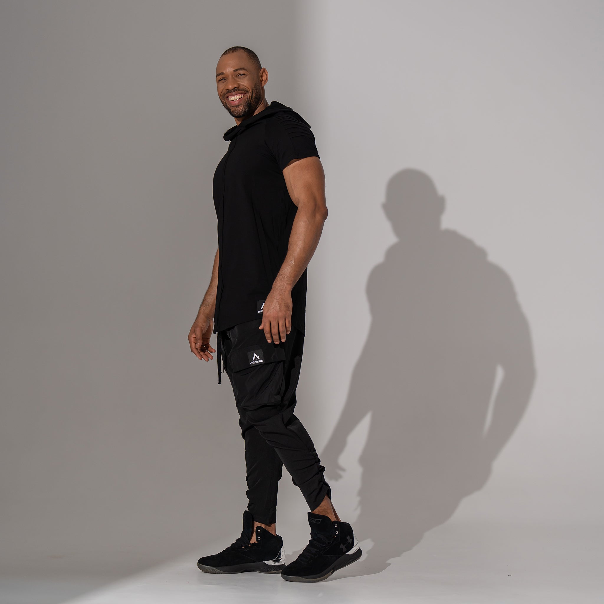 Tricou bărbătesc black – Asimetrix