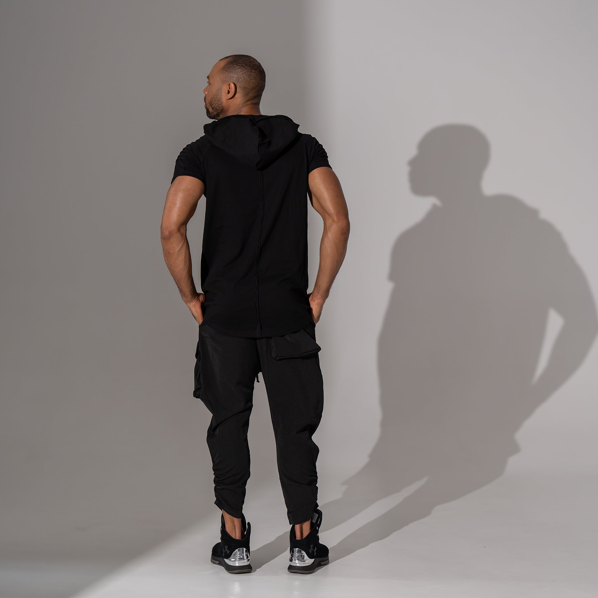 Tricou bărbătesc black – Asimetrix