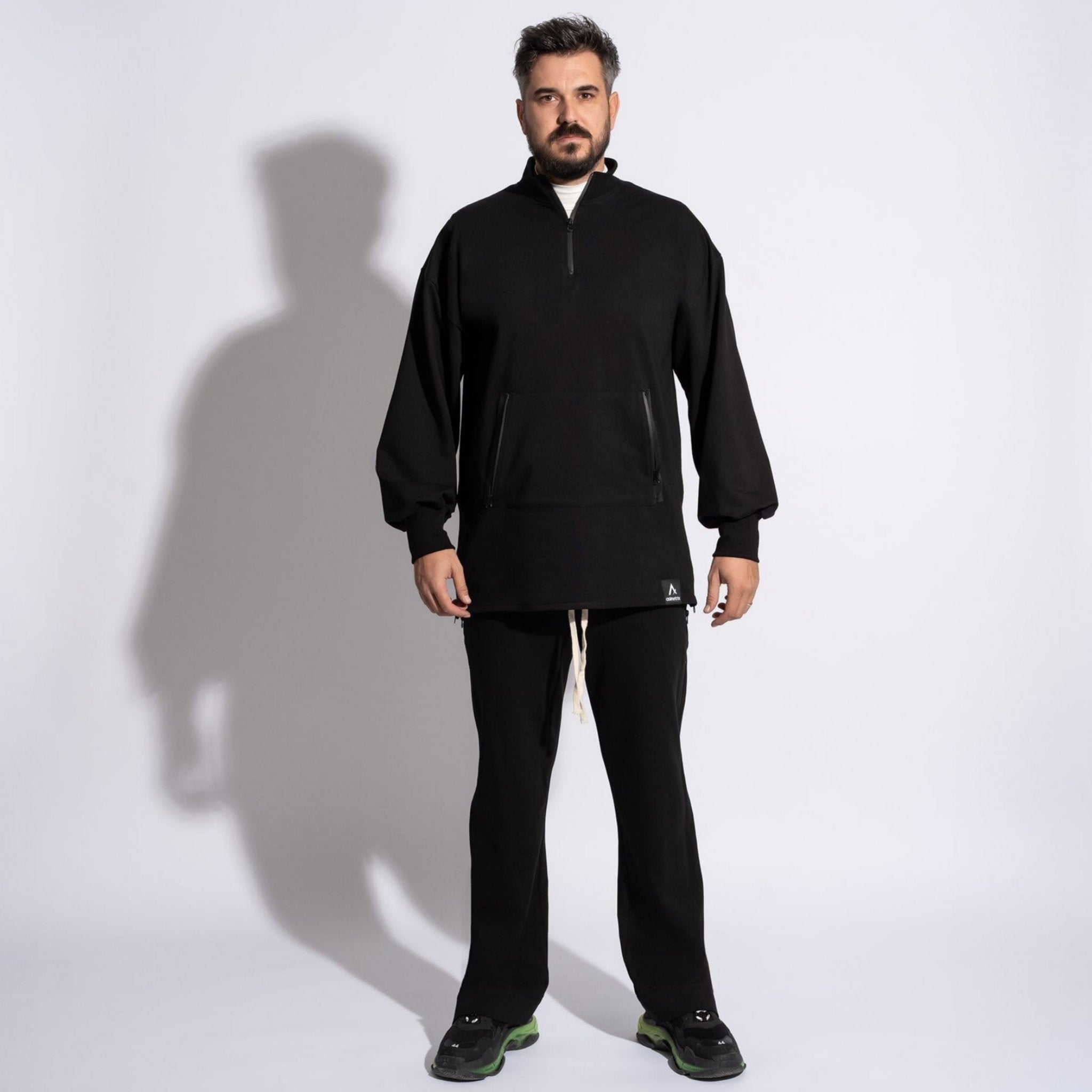 Pantaloni de trening bărbătești drepți cu fermoare laterale – Stil și confort premium