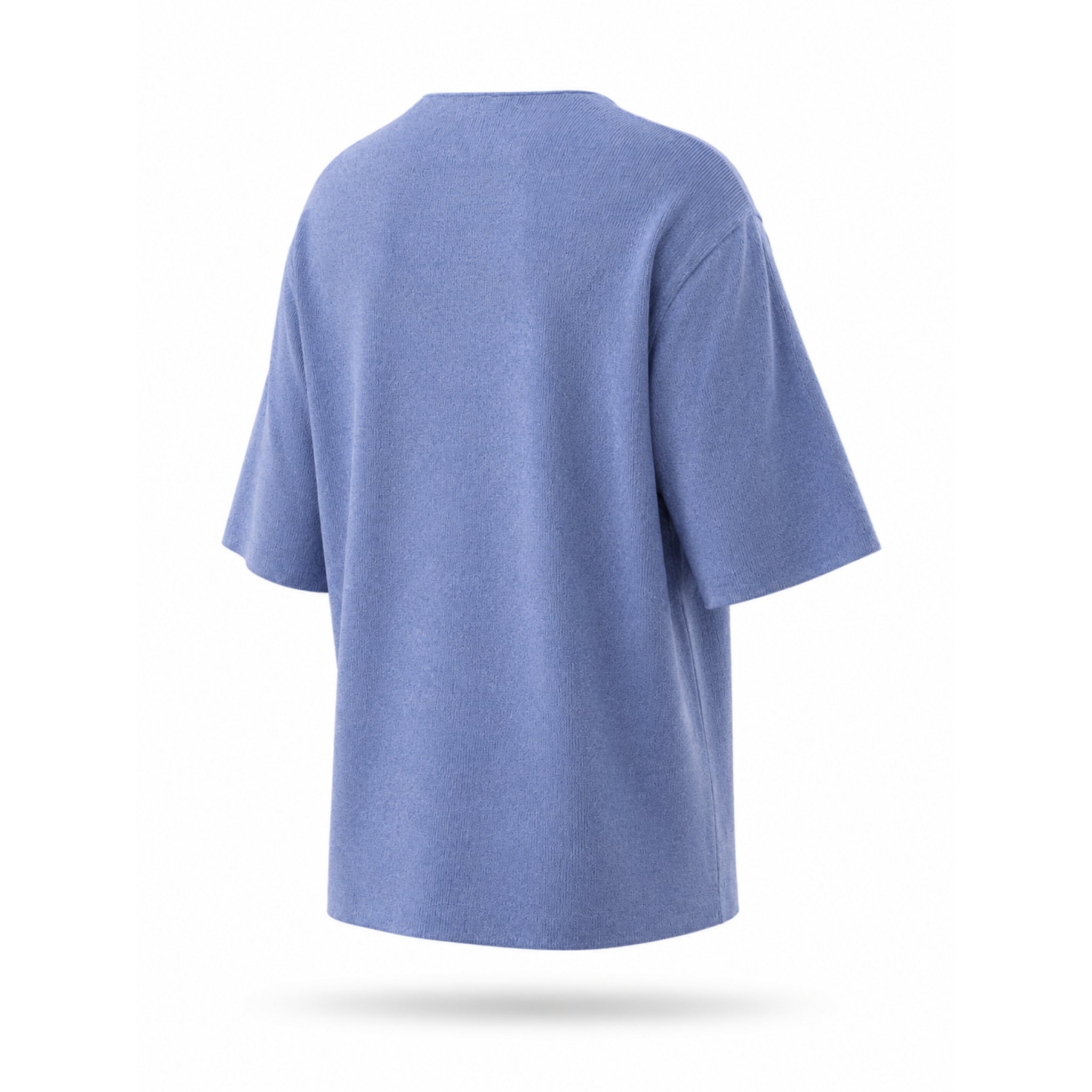 Bluză oversized bărbați,de vară, din tricotaj subțire, lejeră și respirabilă, cu tivuri raw
