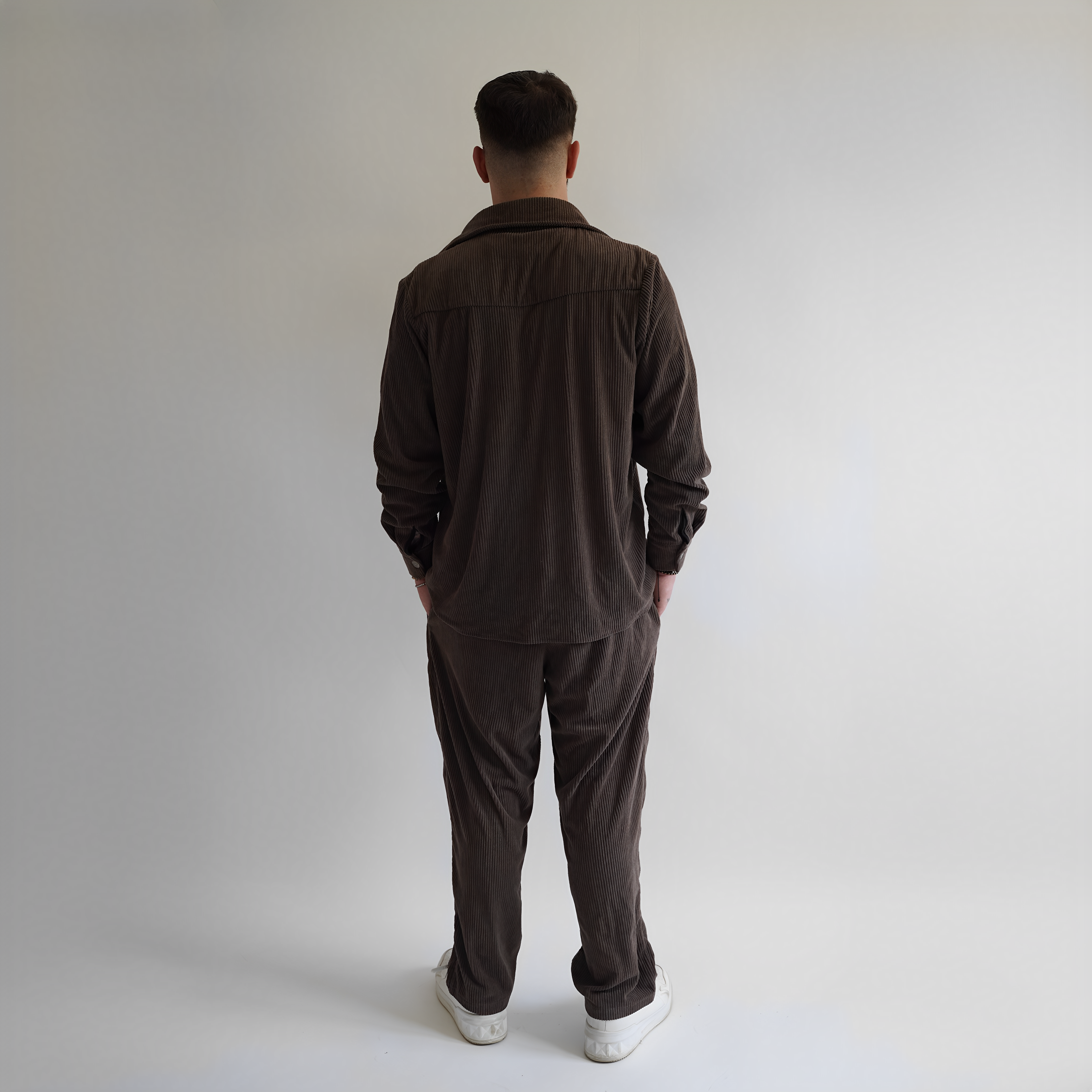 Pantaloni din raiat cu tur lasat