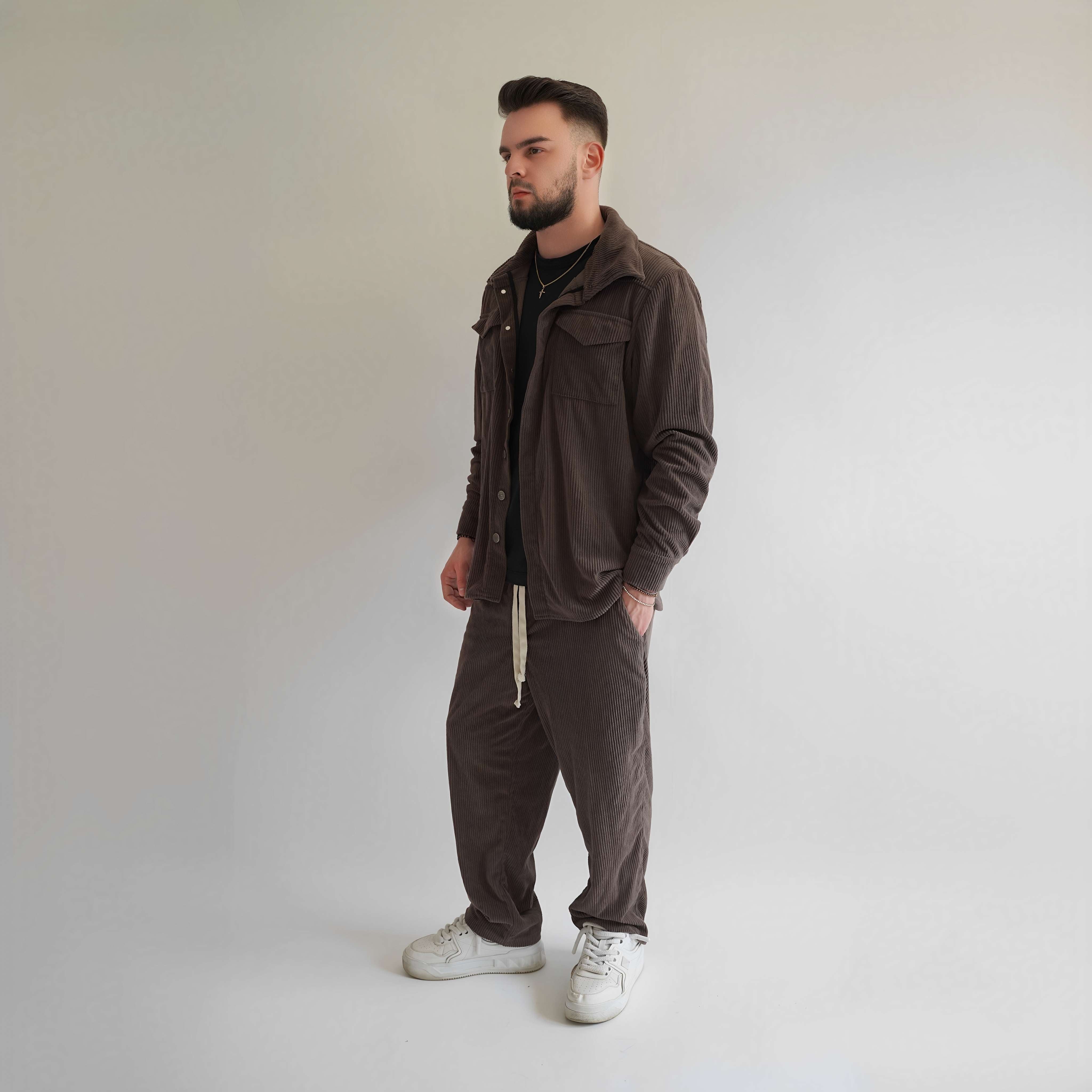 Jacheta oversized tip camasa din raiat