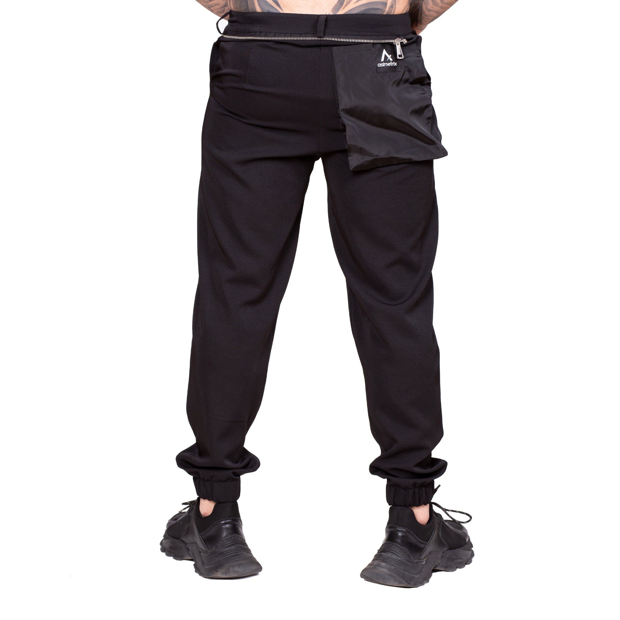 Pantaloni negri cu sort detasabil PN15 XXXL