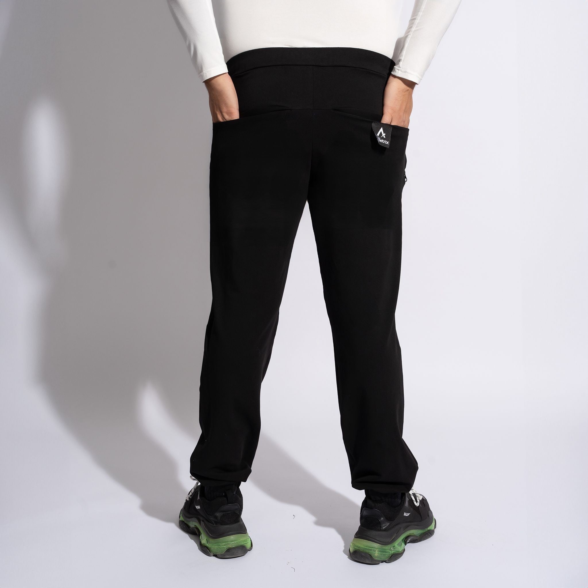 Pantaloni de trening bărbătești clasici cu buzunare cu fermoar
