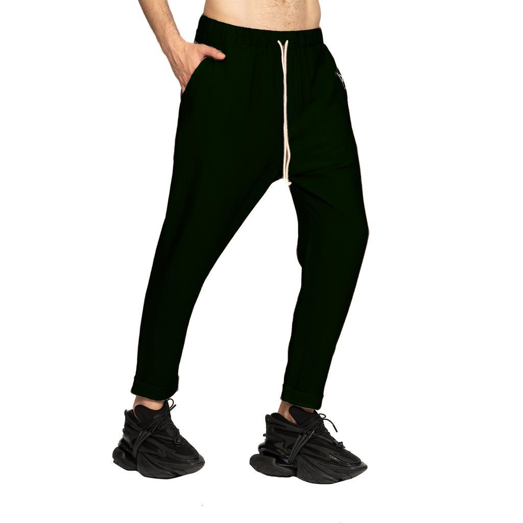 vagabond reflectss asimetrix pantaloni negri cu tur lasat