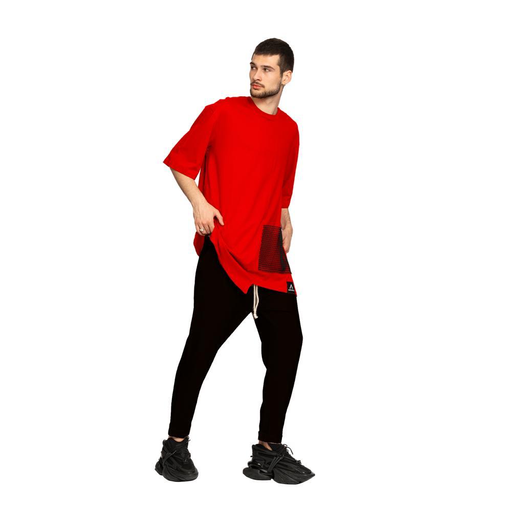 vagabond reflectss asimetrix pantaloni negri cu tur lasat