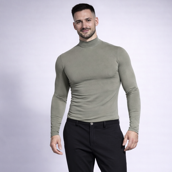 Helancă bărbătească kaki – Stil modern și confort premium