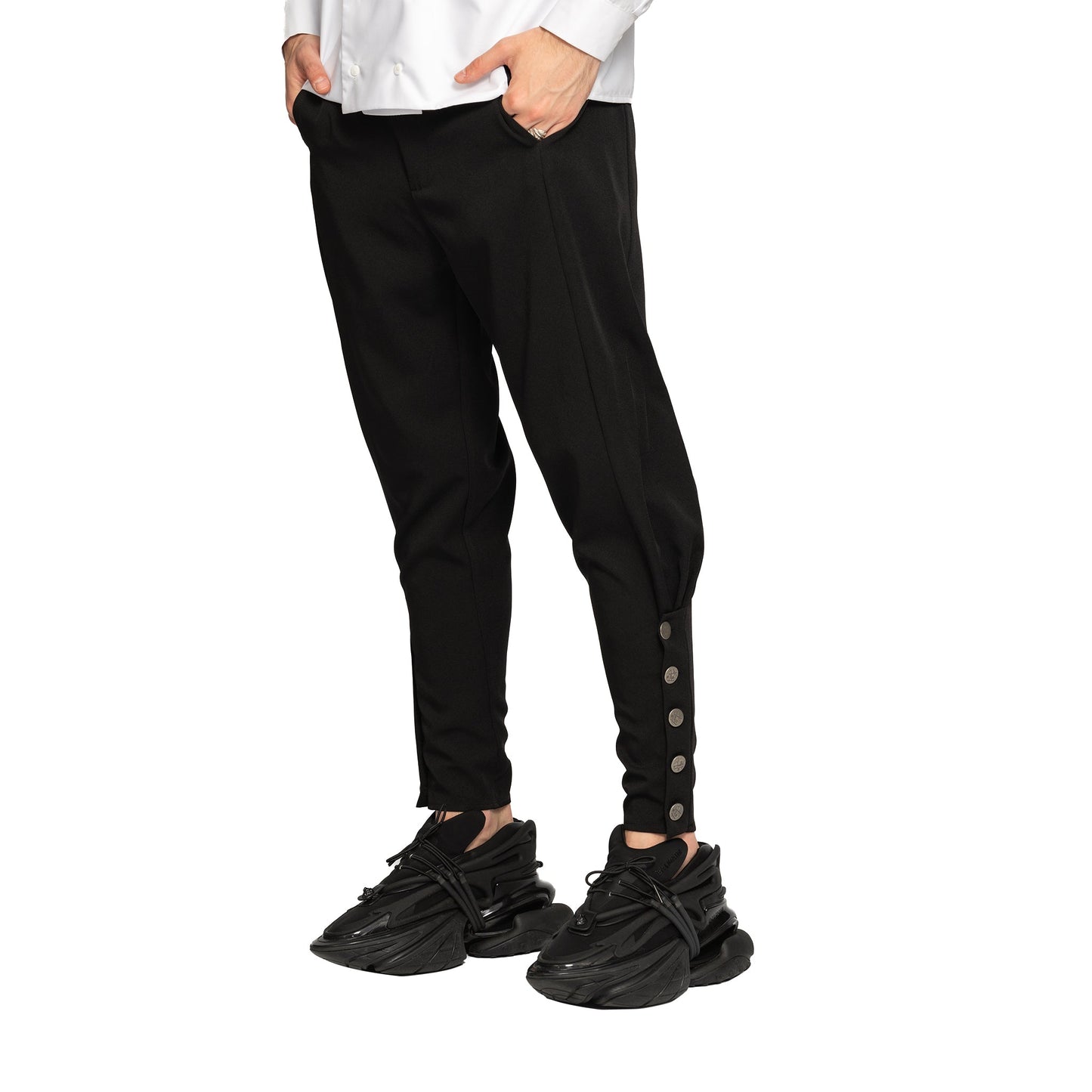 vagabond reflectss asimetrix pantaloni conici cu tur lasat