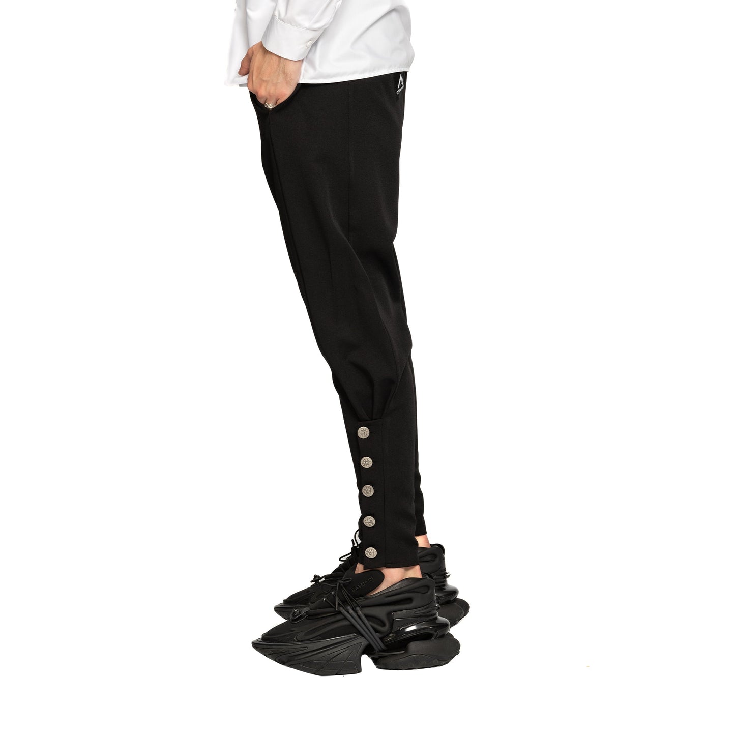 vagabond reflectss asimetrix pantaloni conici cu tur lasat