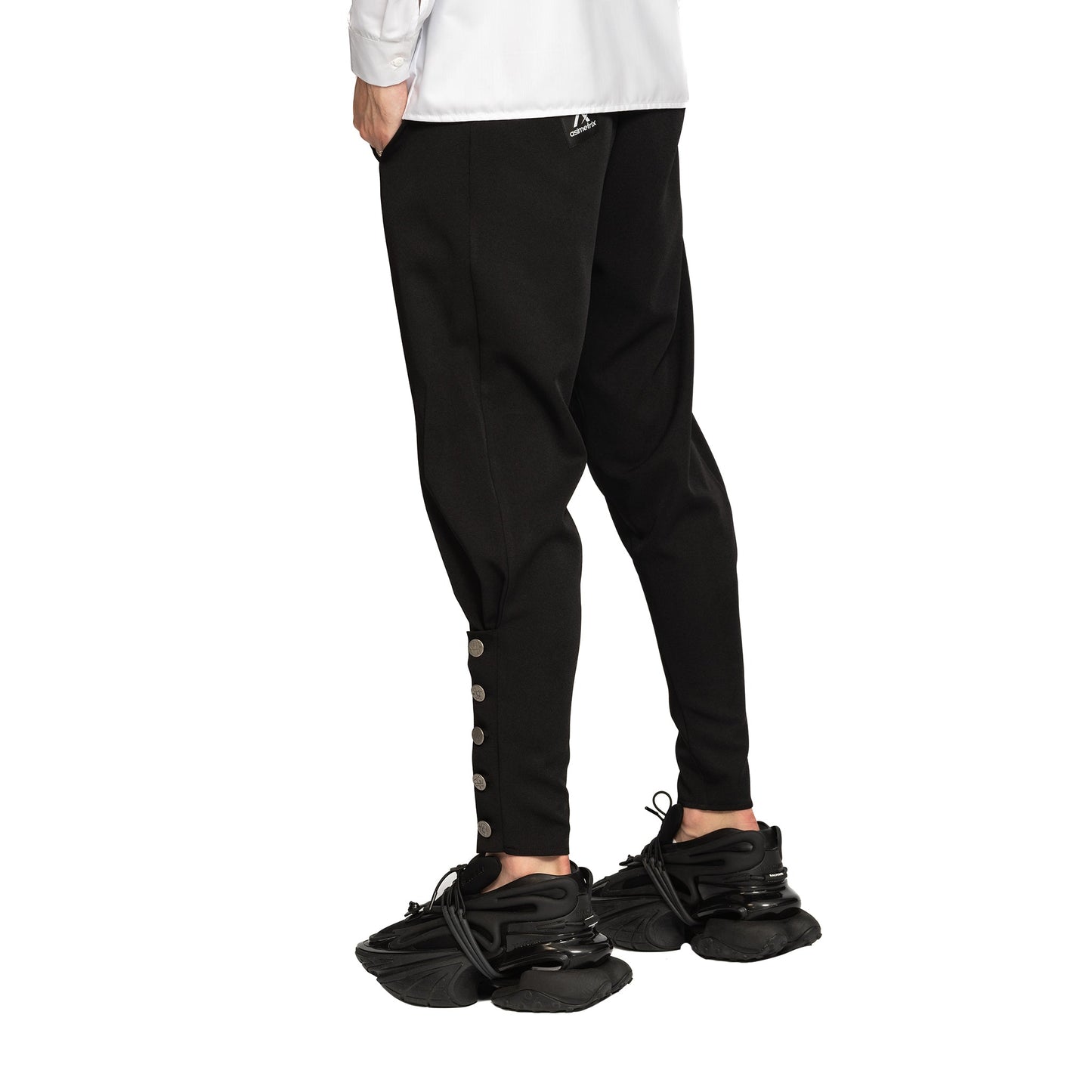 vagabond reflectss asimetrix pantaloni conici cu tur lasat