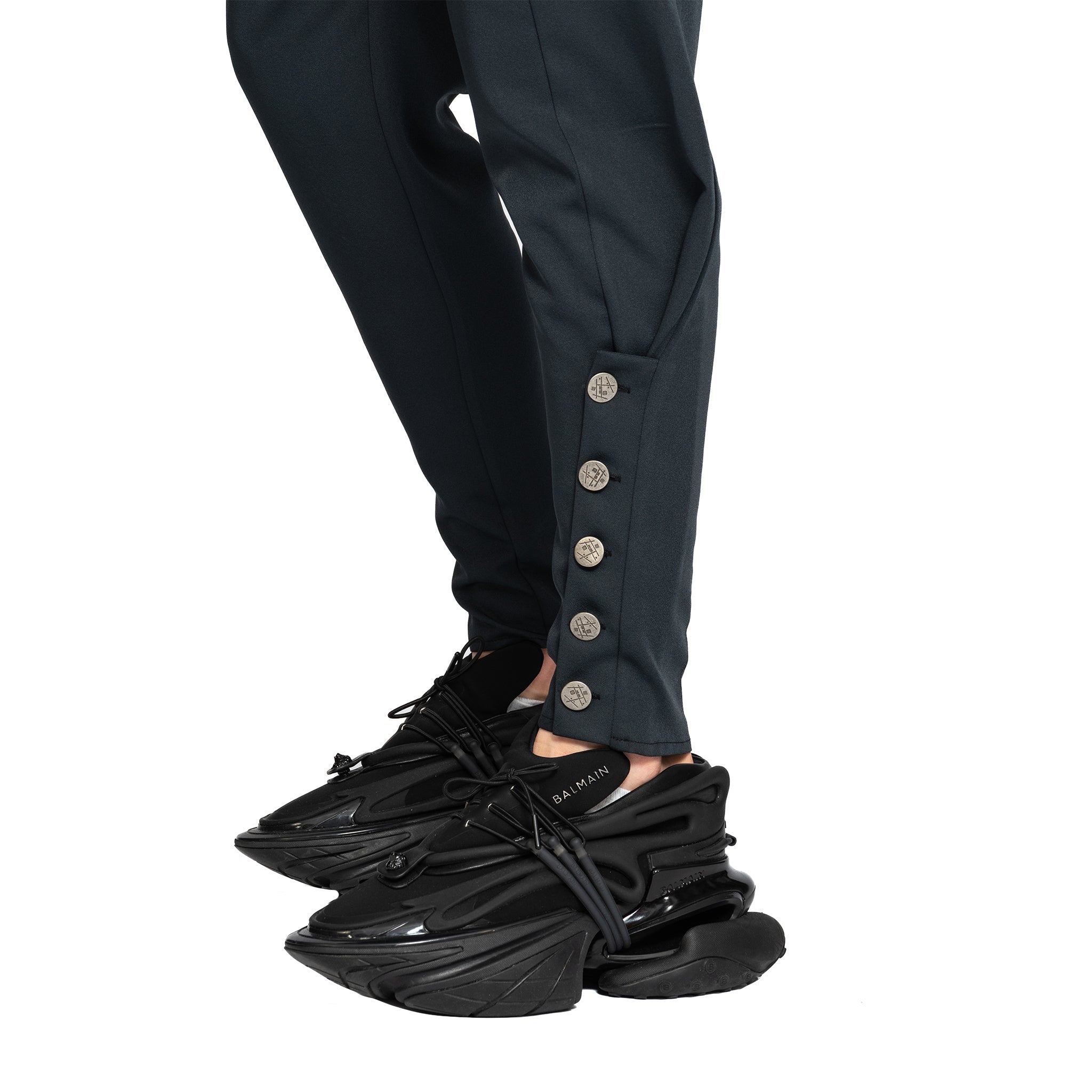 vagabond reflectss asimetrix pantaloni conici cu tur lasat