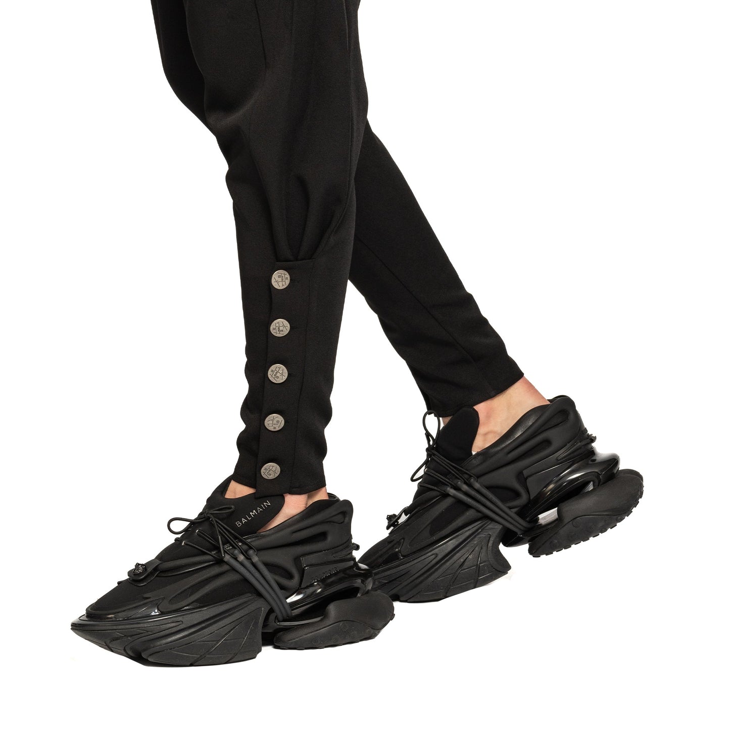 vagabond reflectss asimetrix pantaloni conici cu tur lasat
