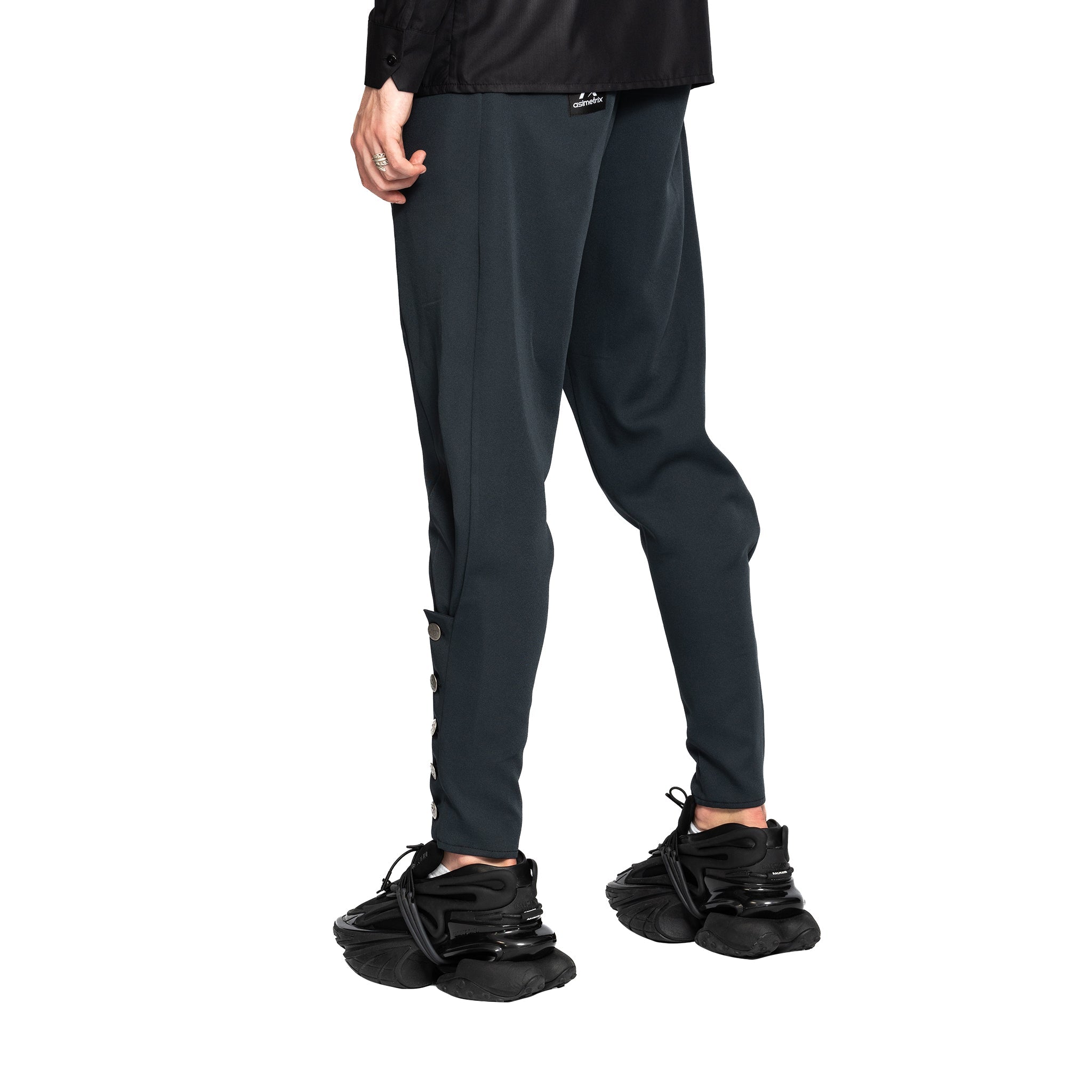 vagabond reflectss asimetrix pantaloni conici cu tur lasat