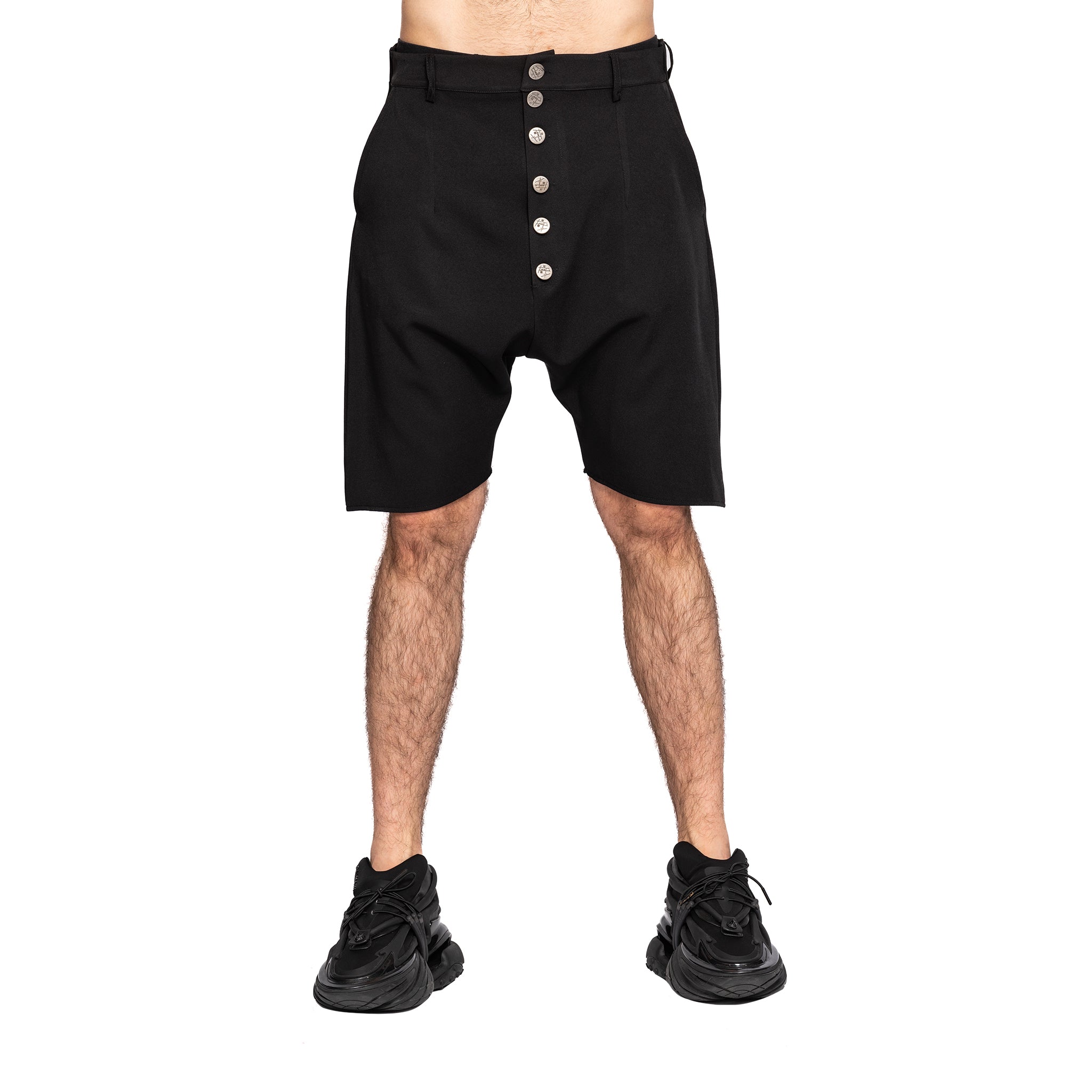 vagabond reflectss asimetrix pantaloni scurti cu tur lasat