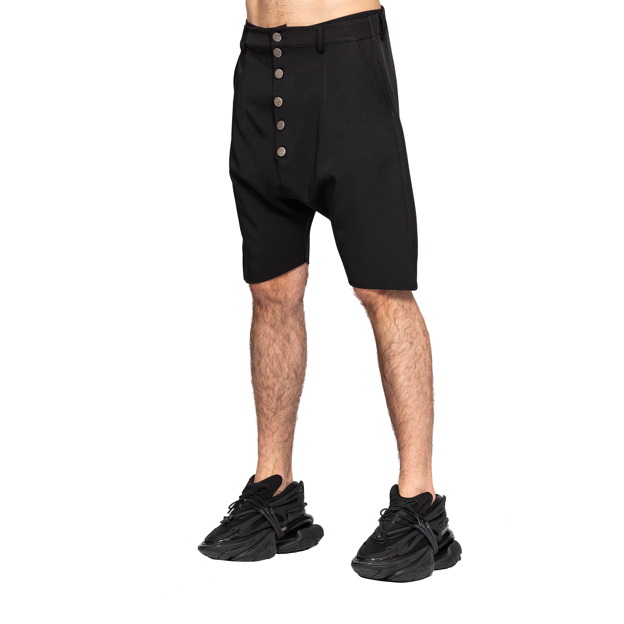 vagabond reflectss asimetrix pantaloni scurti cu tur lasat