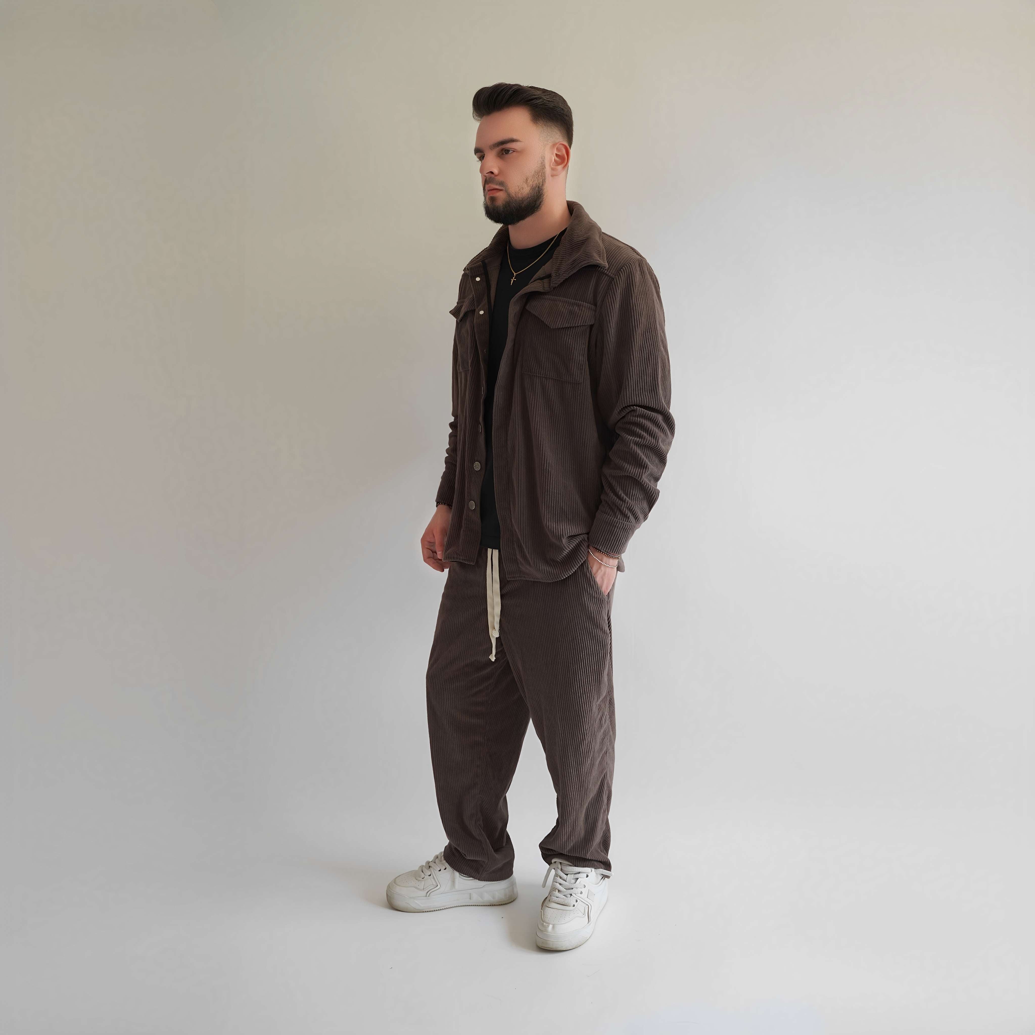 Jacheta oversized tip camasa din raiat