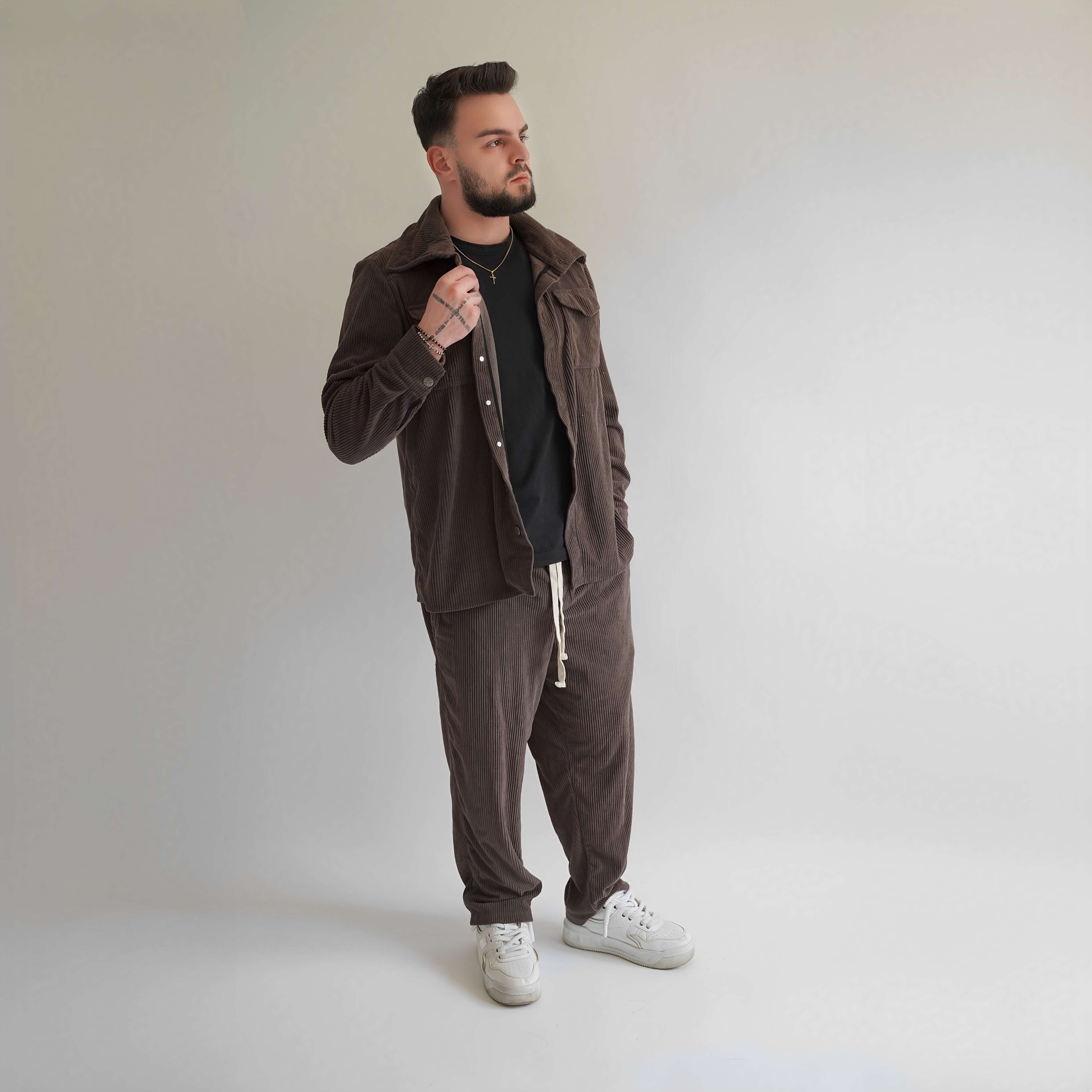 Jacheta oversized tip camasa din raiat