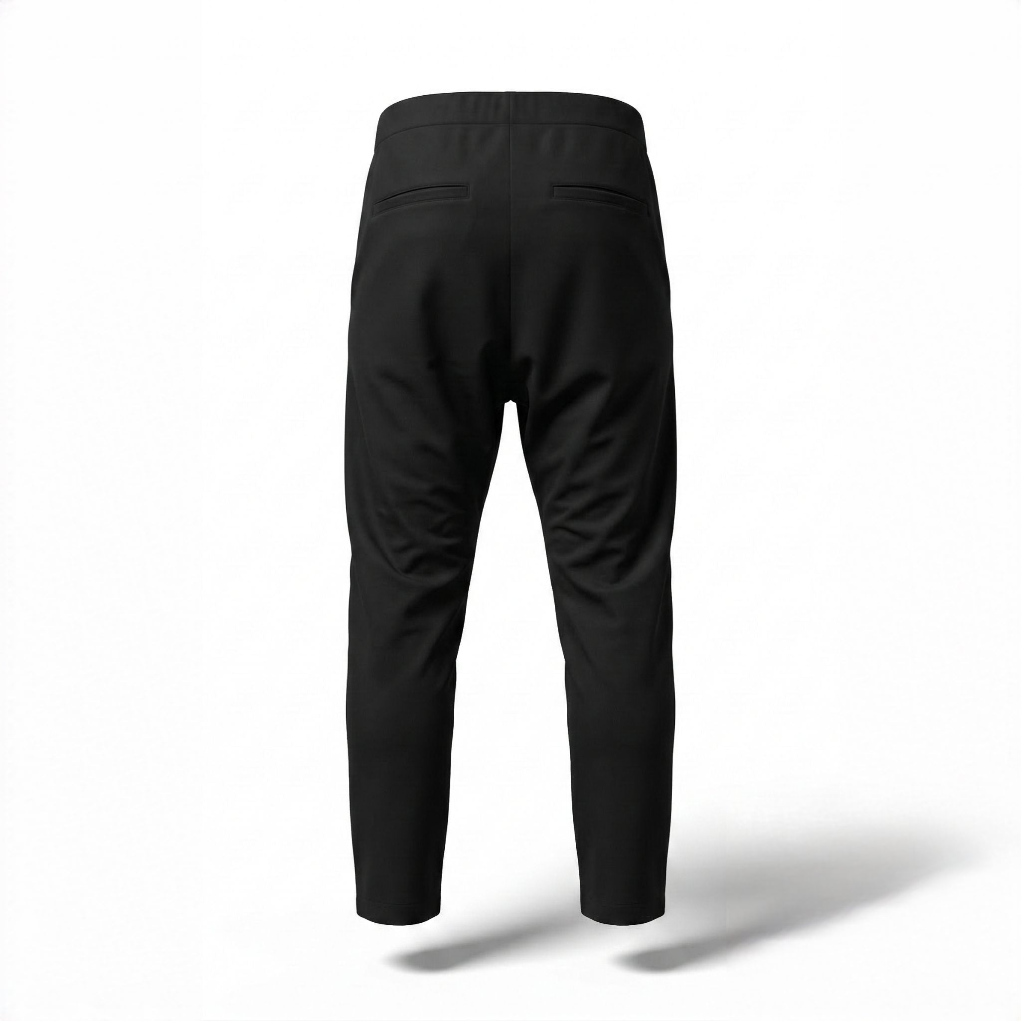 Pantaloni eleganți bărbătești cu tur și buzunare cu fermoare metalice – Stil modern și funcțional