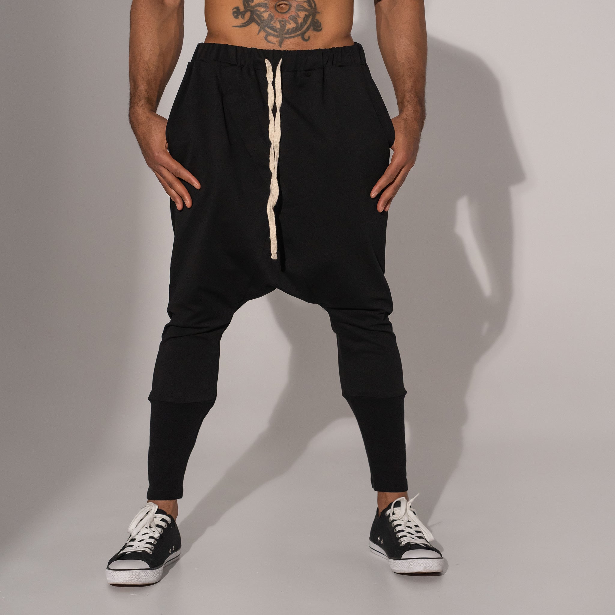 Pantaloni bărbătești negru – Asimetrix