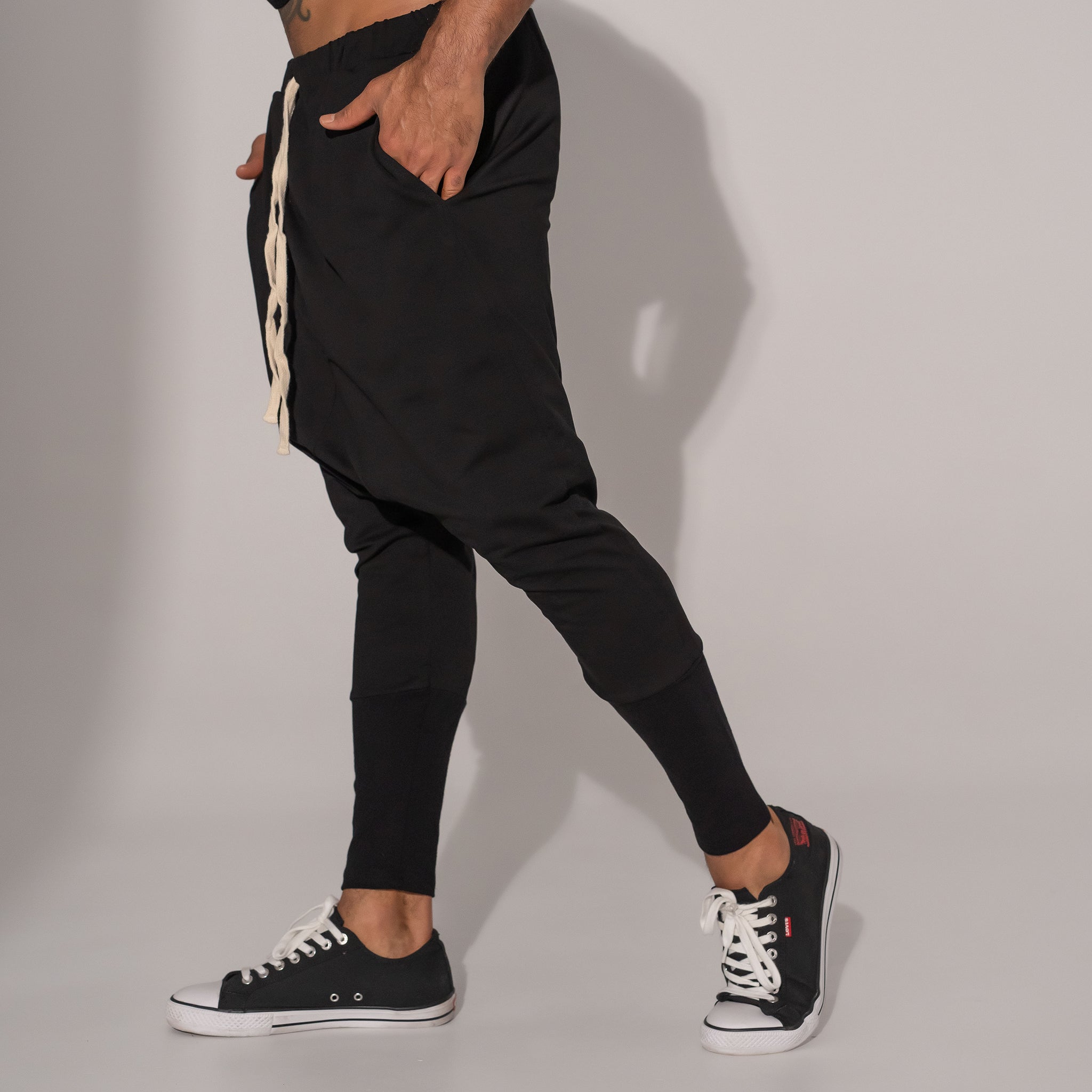 Pantaloni bărbătești negru – Asimetrix