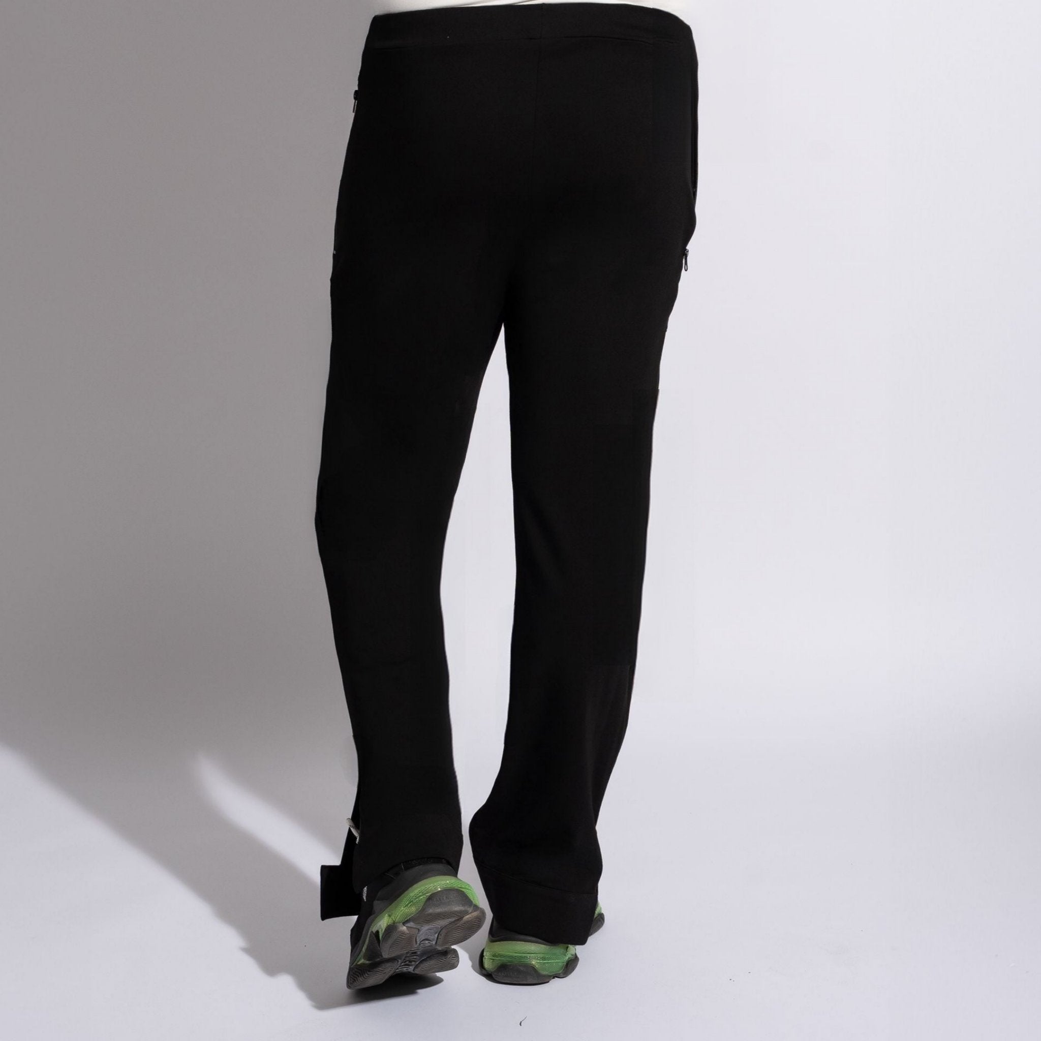 pantaloni trening barbatesti drepti cu fermoare laterale