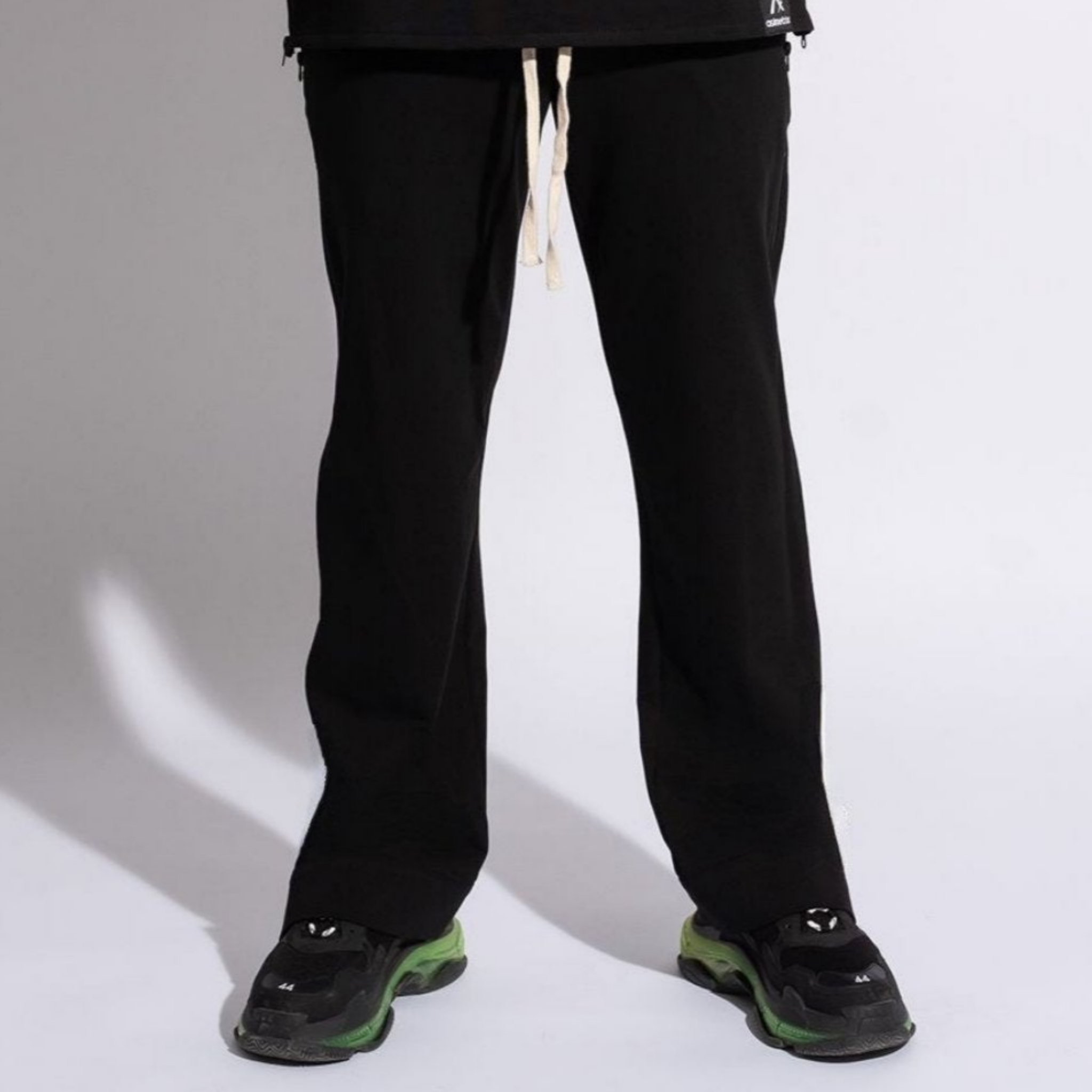 pantaloni trening barbatesti drepti cu fermoare laterale