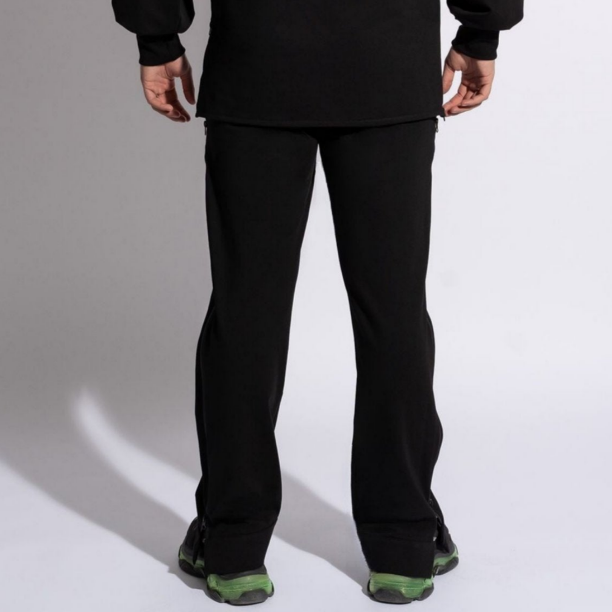 pantaloni trening barbatesti drepti cu fermoare laterale