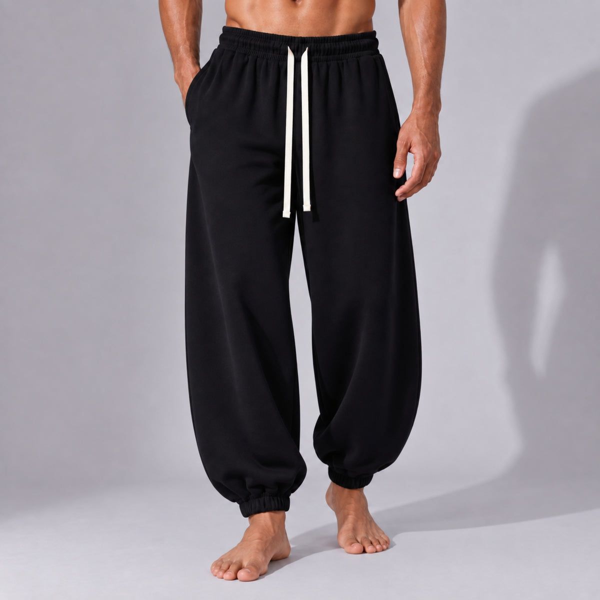 Pantaloni Trening Bărbați Oversized Balloon – Bumbac 100%