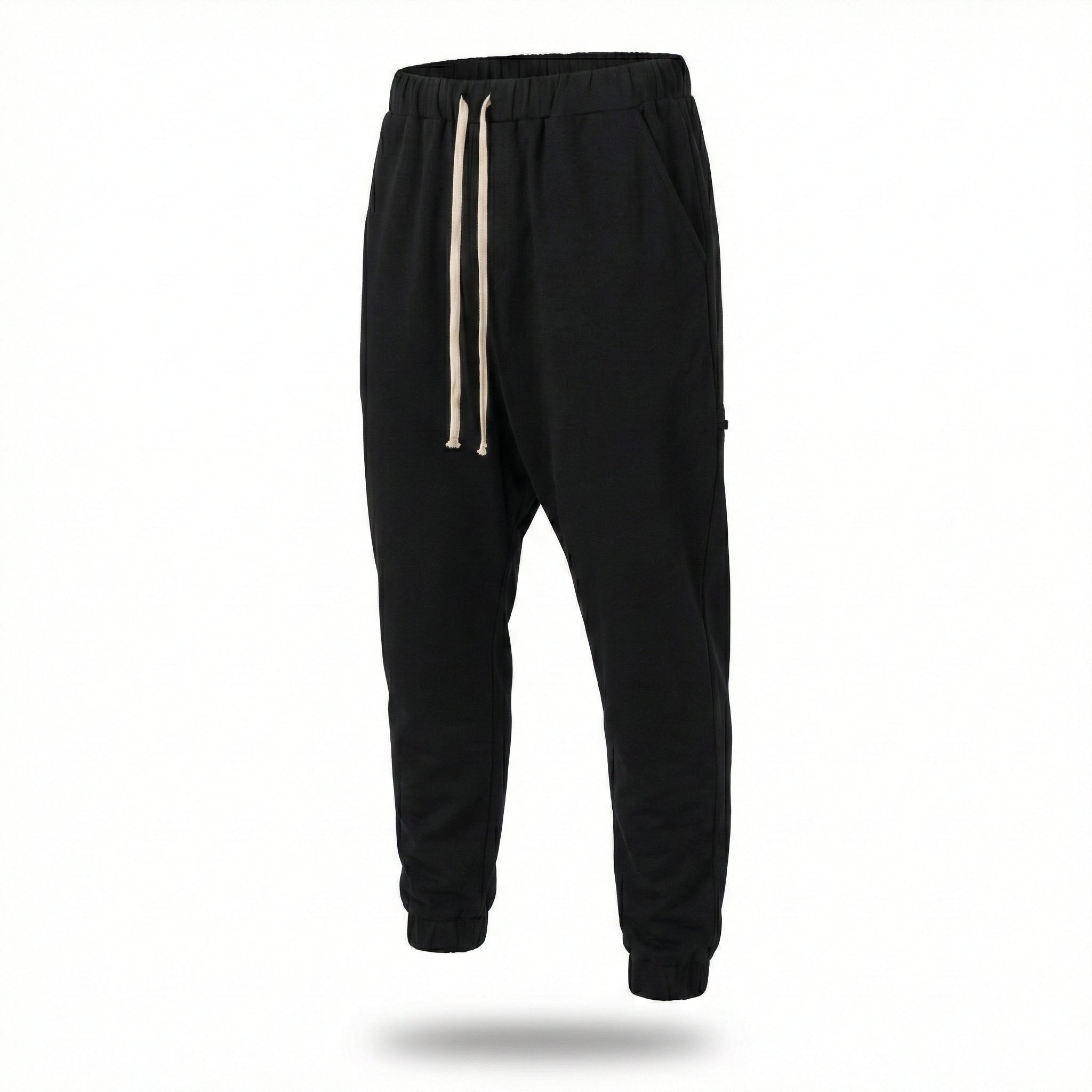 Pantaloni de trening bărbătești conici cu tur lăsat – Stil modern și confortabil