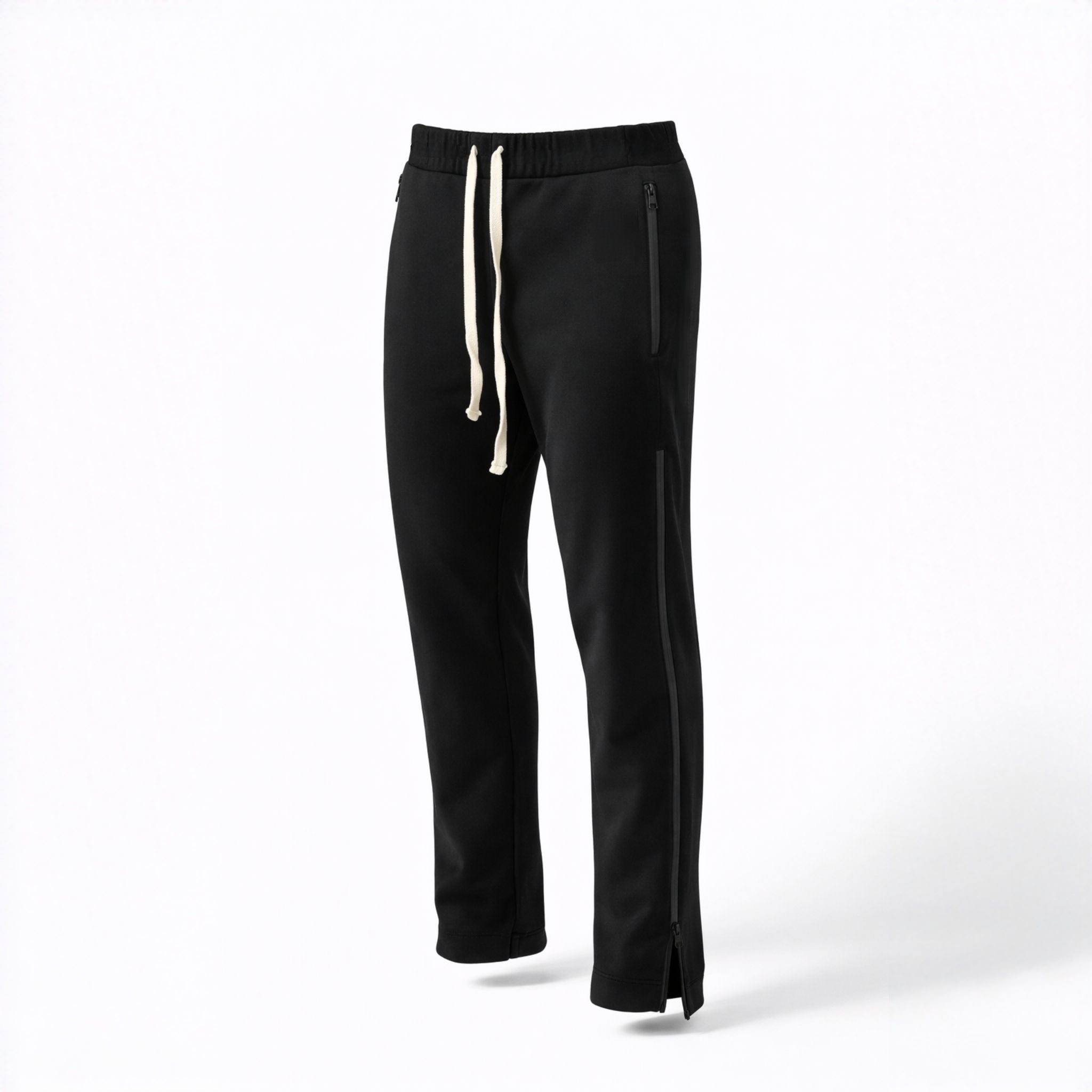 Pantaloni de trening bărbătești drepți cu fermoare laterale – Stil și confort premium