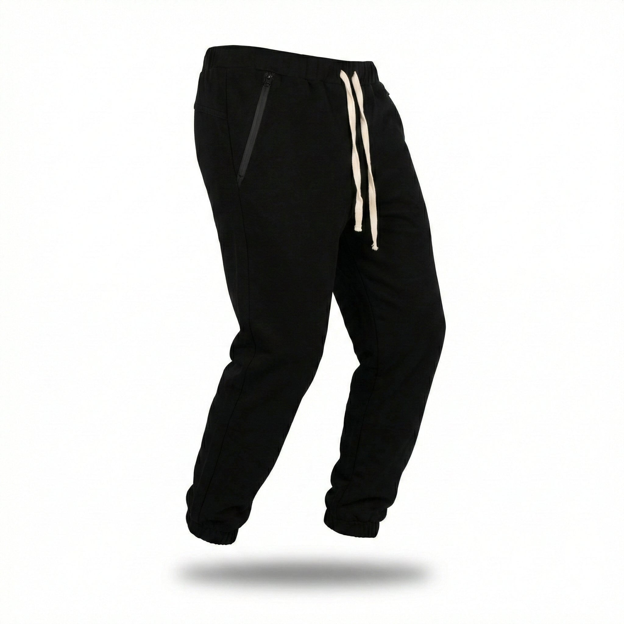 Pantaloni de trening bărbătești clasici cu buzunare cu fermoar – Confort și stil