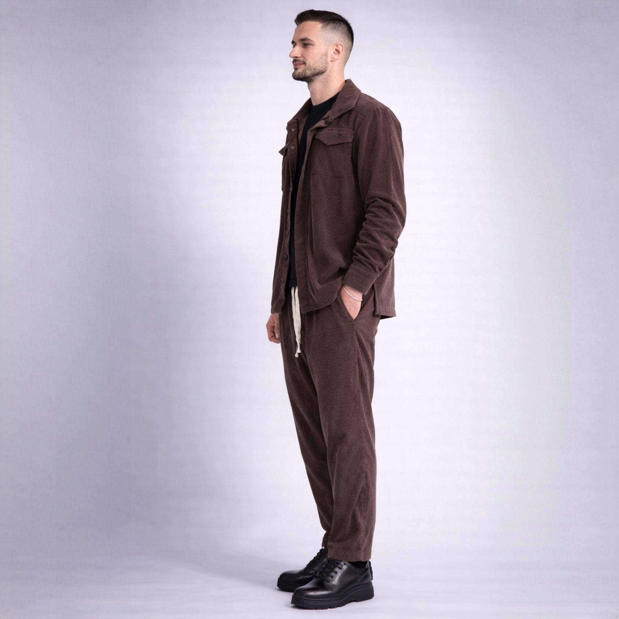 Jacheta oversized tip camasa din raiat