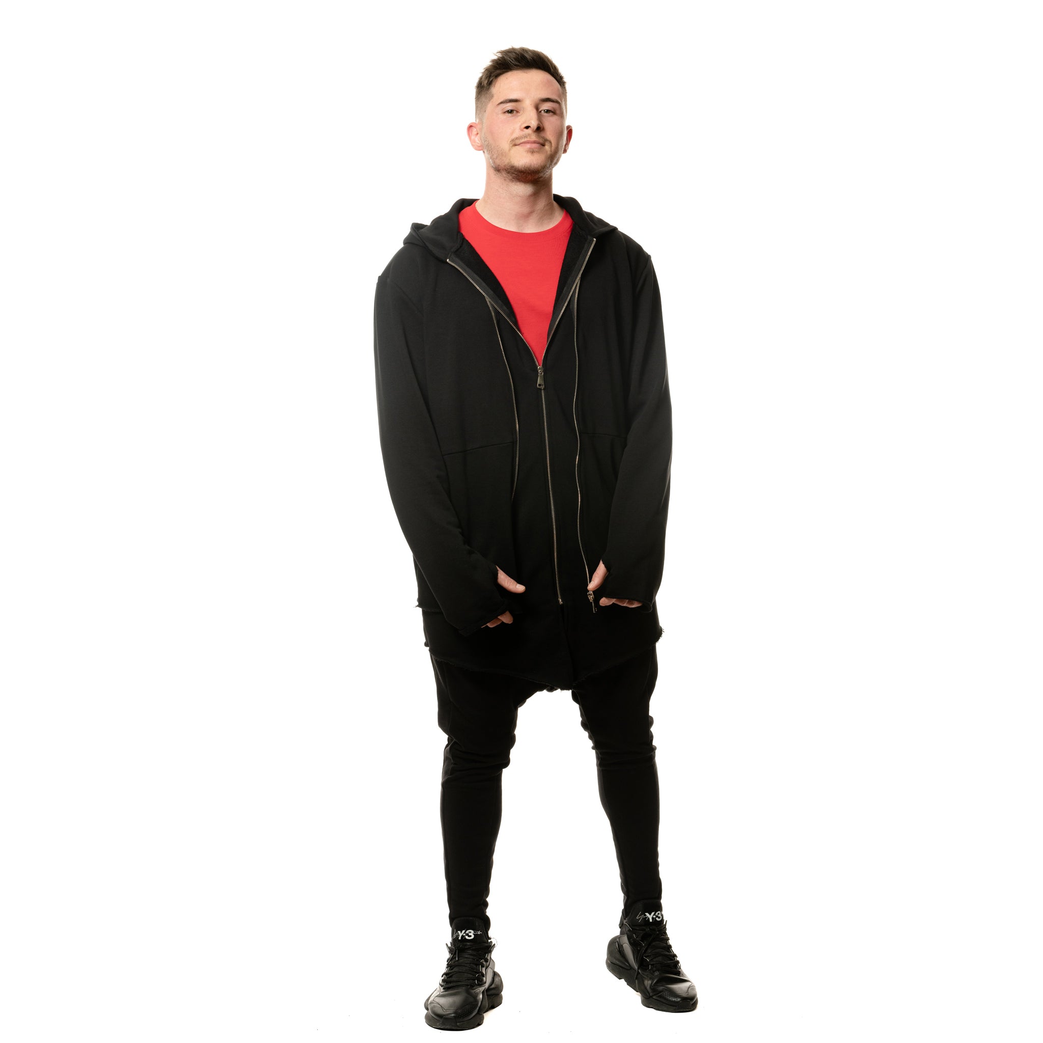 vagabond reflectss hanorac negru long line