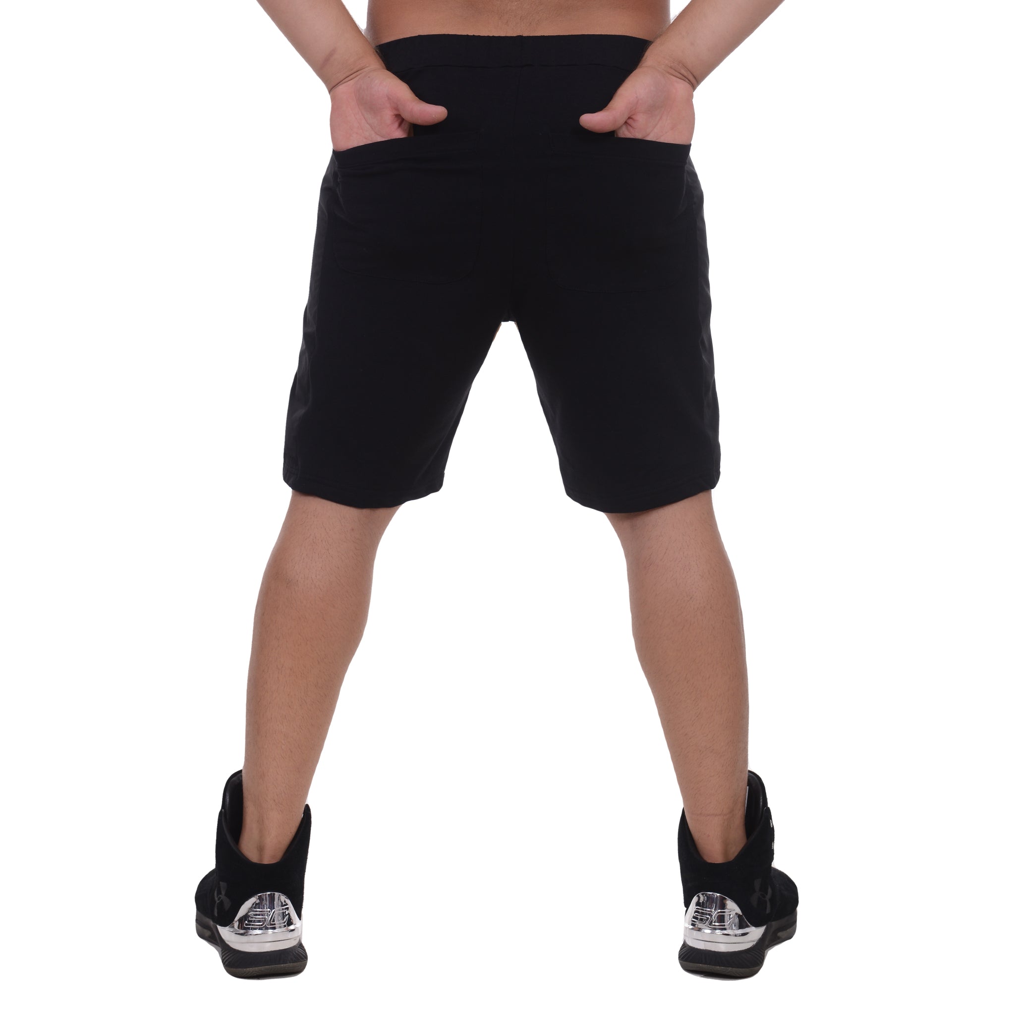 vagabond reflectss pantaloni scurti cu aplicatie din fas pe lateral