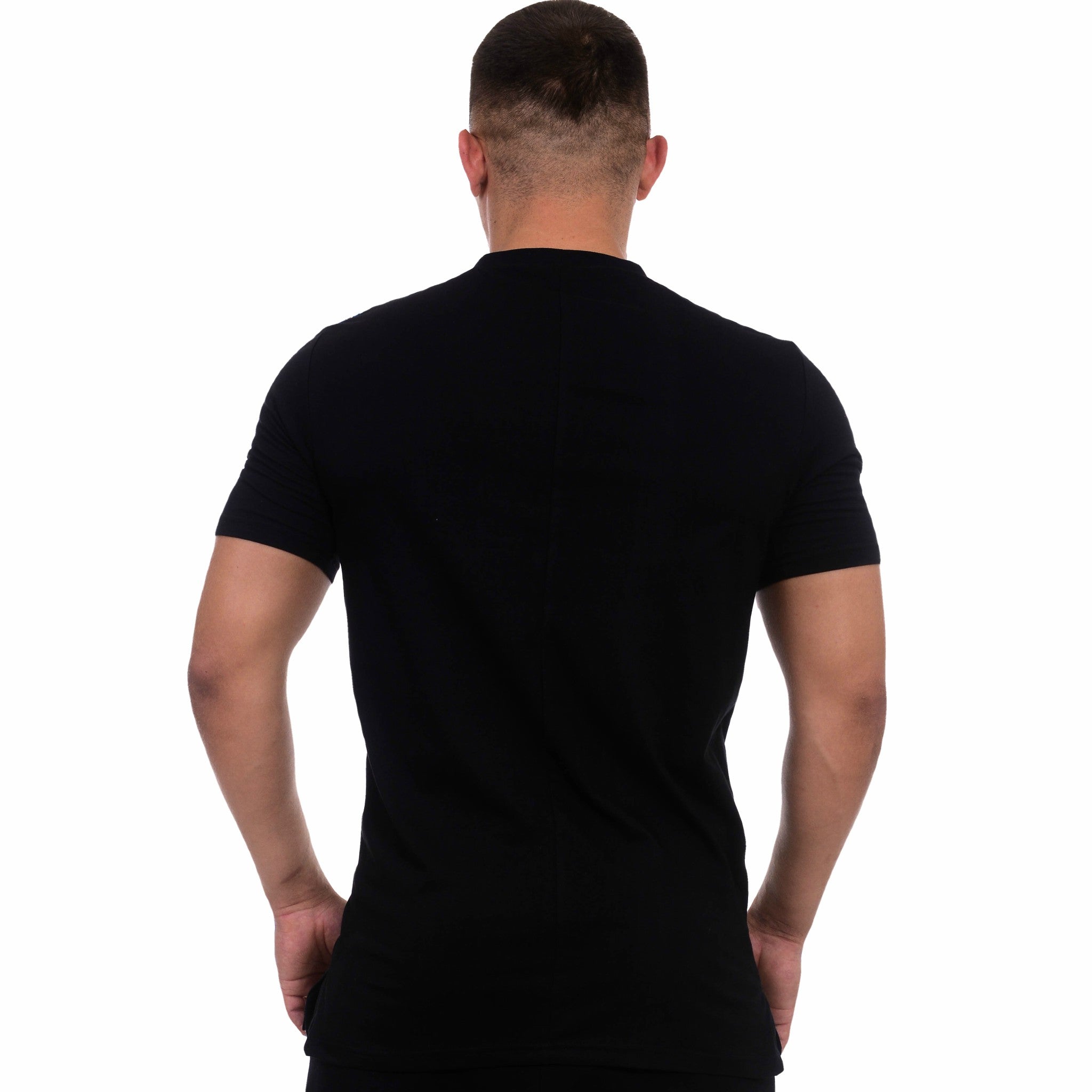 vagabond reflectss asimetrix Tricou negru regular fit cu aplicatie din catifea pe umar