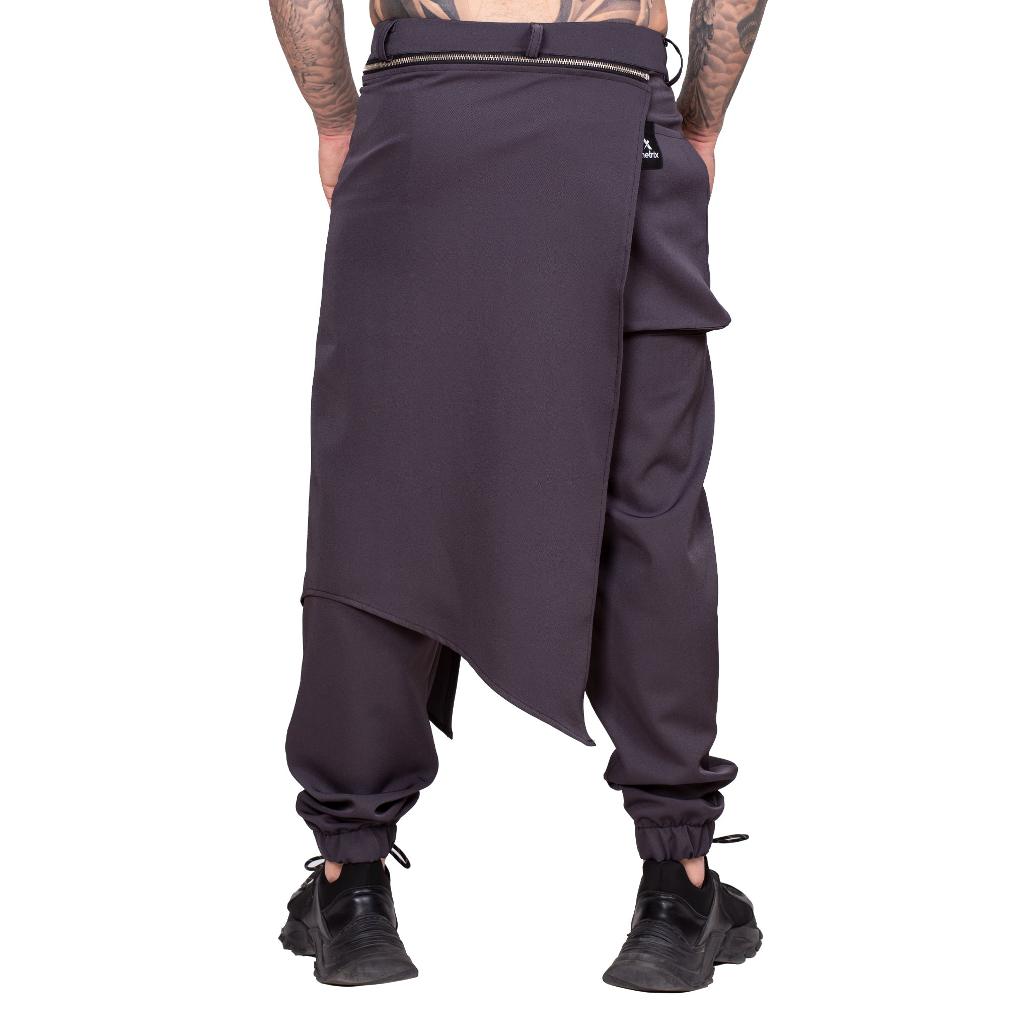 Pantaloni gri cu sort detasabil PG15