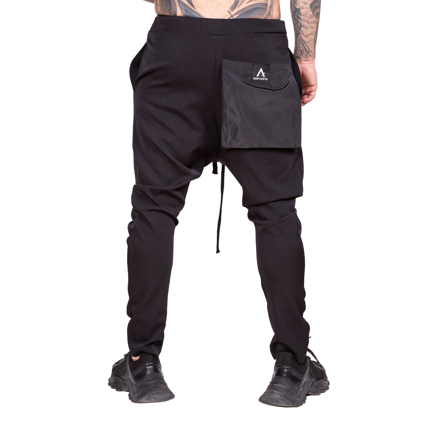Pantaloni negri, conici, cu tur PN14