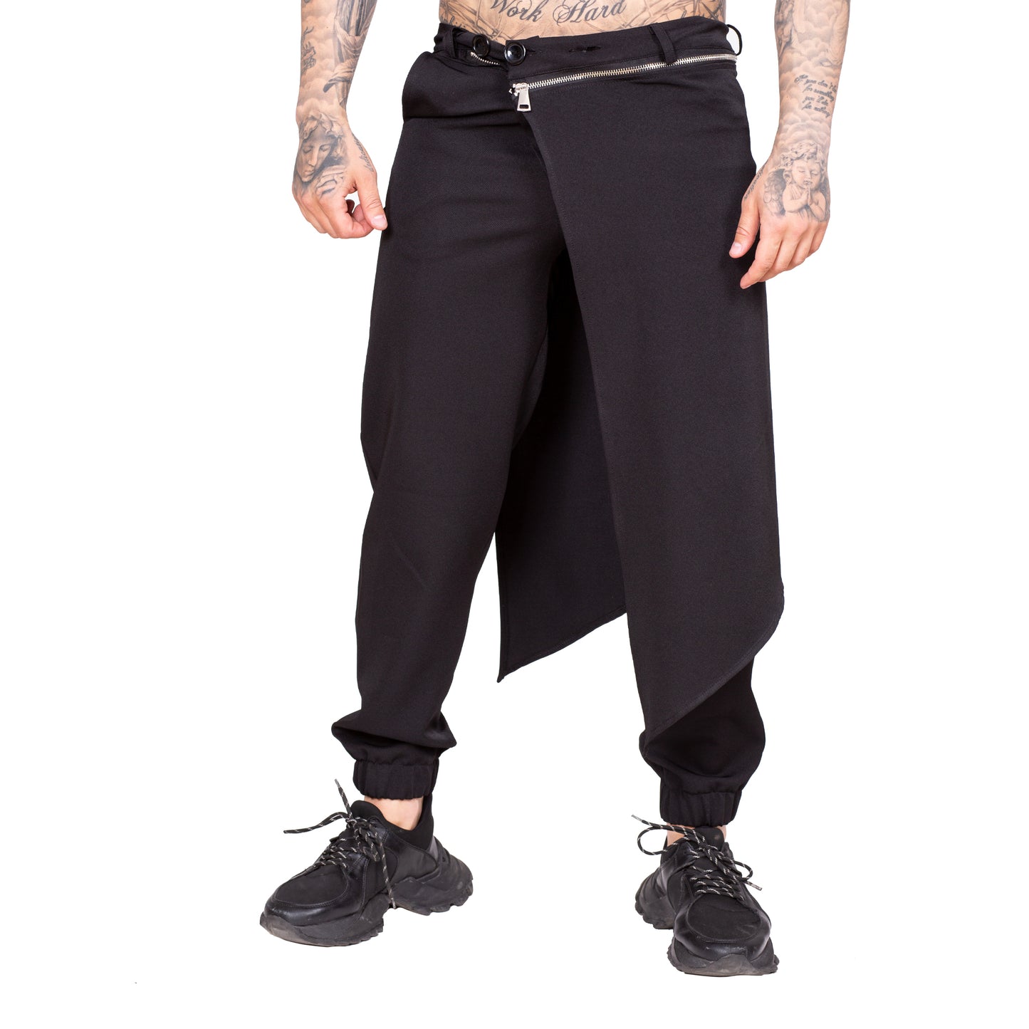 Pantaloni negri cu sort detasabil PN15