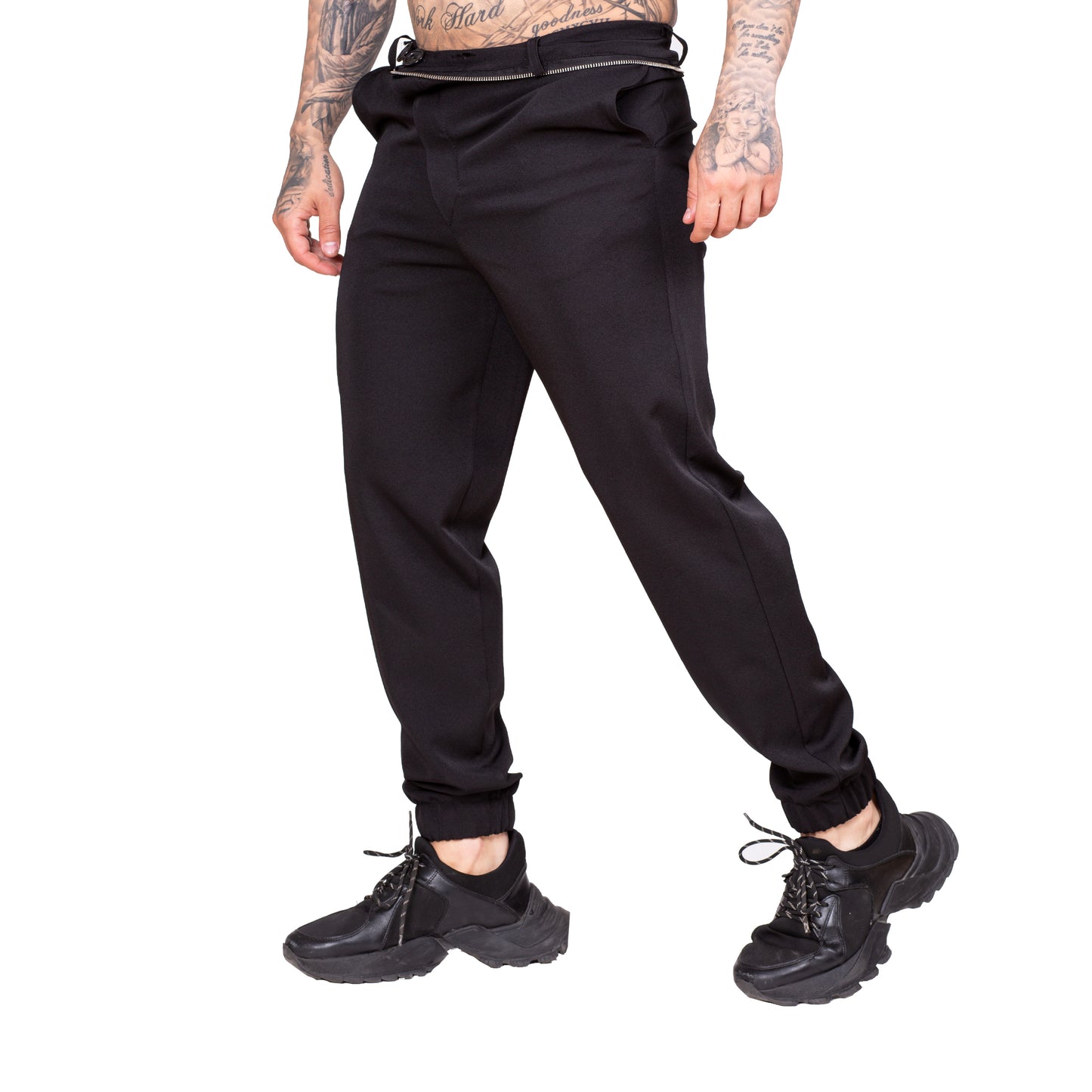 Pantaloni negri cu sort detasabil PN15