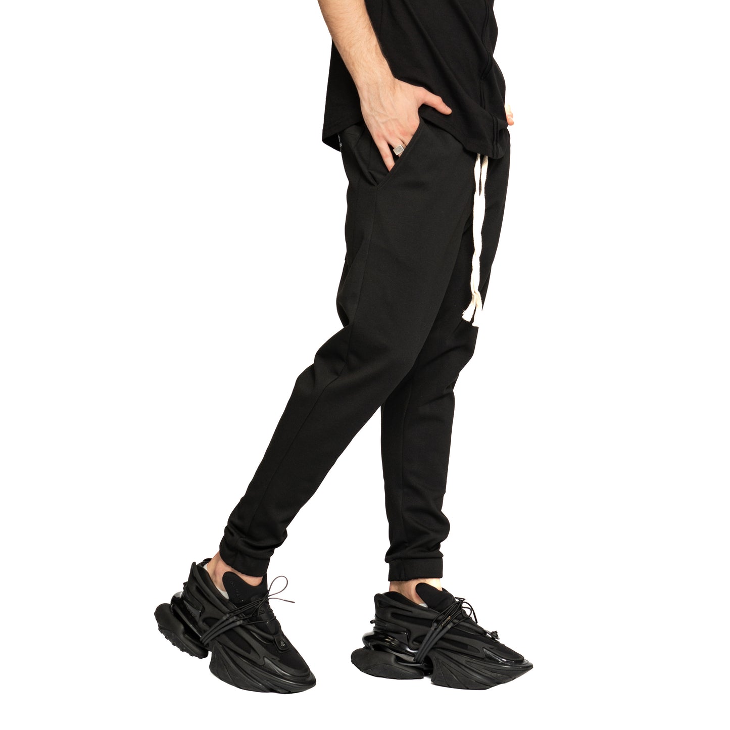 vagabond reflectss pantaloni conici cu tur lasat
