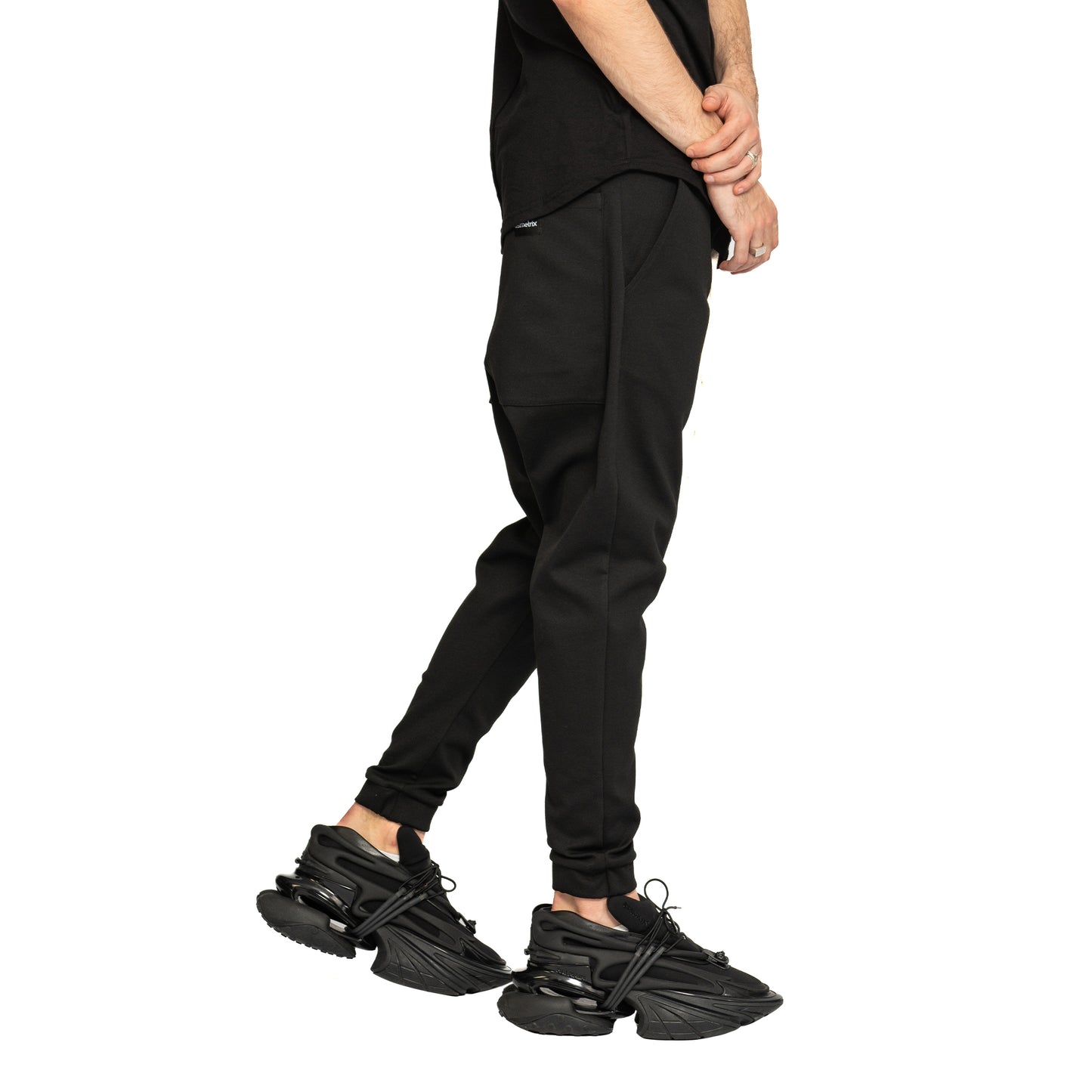 vagabond reflectss pantaloni conici cu tur lasat