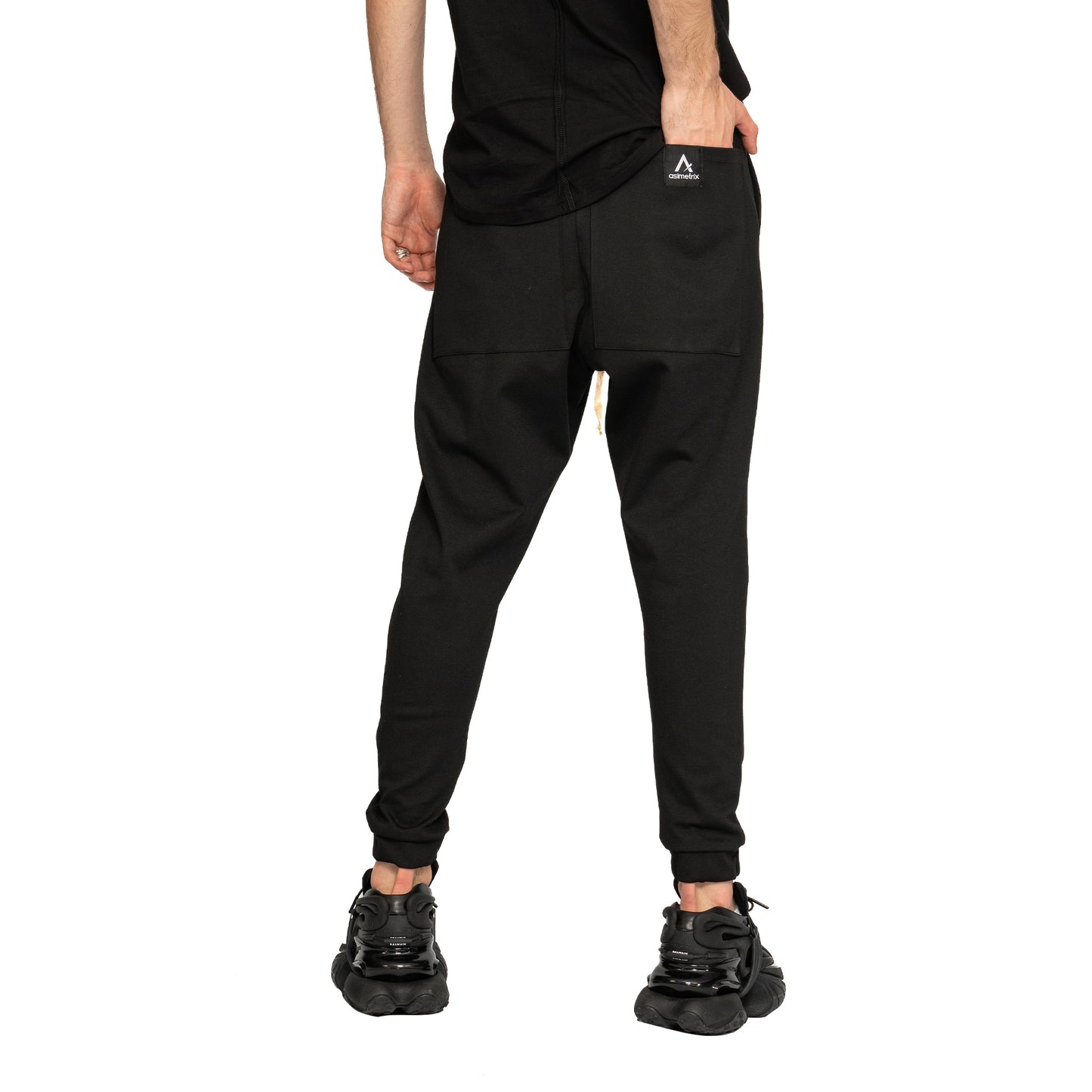 vagabond reflectss pantaloni conici cu tur lasat