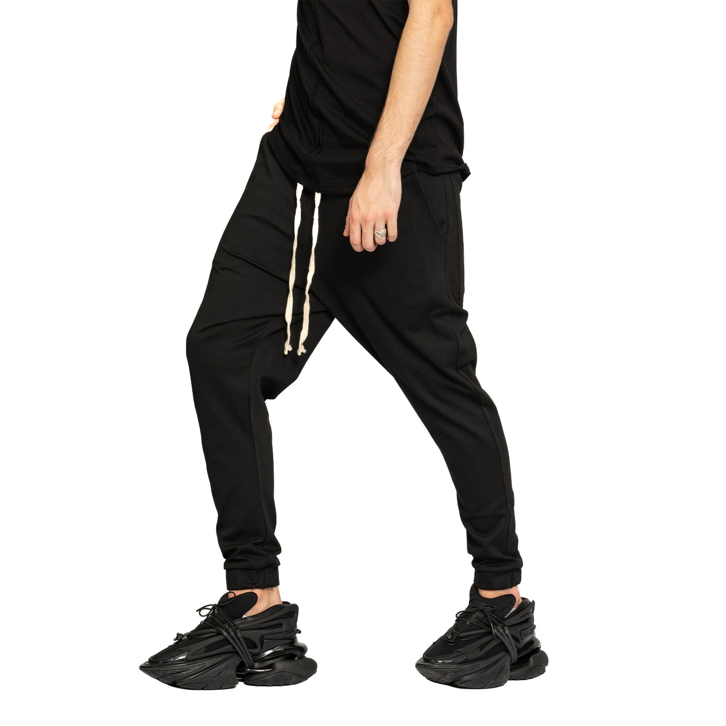 vagabond reflectss pantaloni conici cu tur lasat