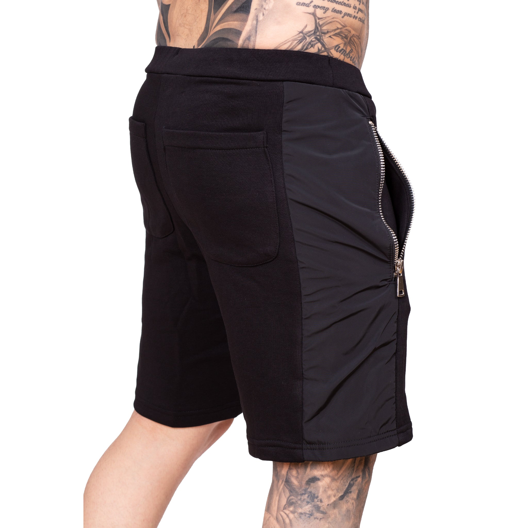 vagabond reflectss pantaloni scurti cu aplicatie din fas pe lateral