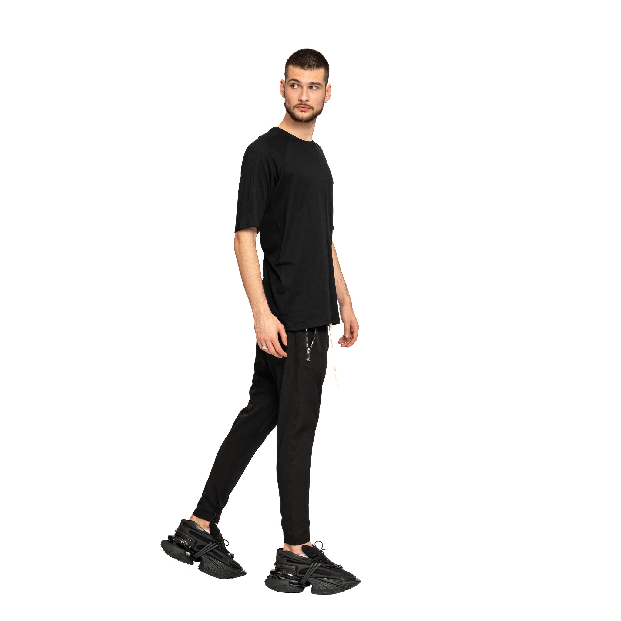 vagabond reflectss tricou negru cu maneca trei sferturi