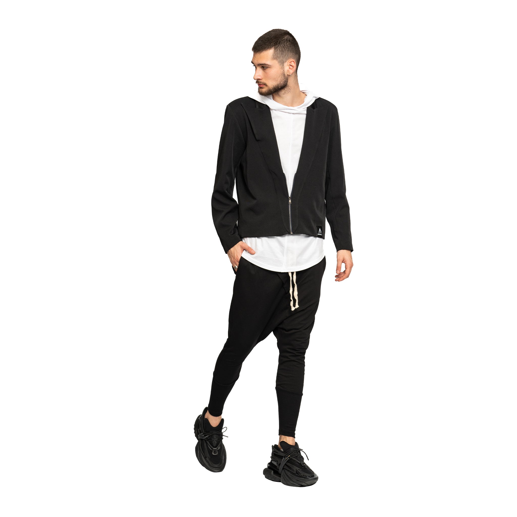 vagabond reflectss asimetrix Blazer negru jaketa neagra