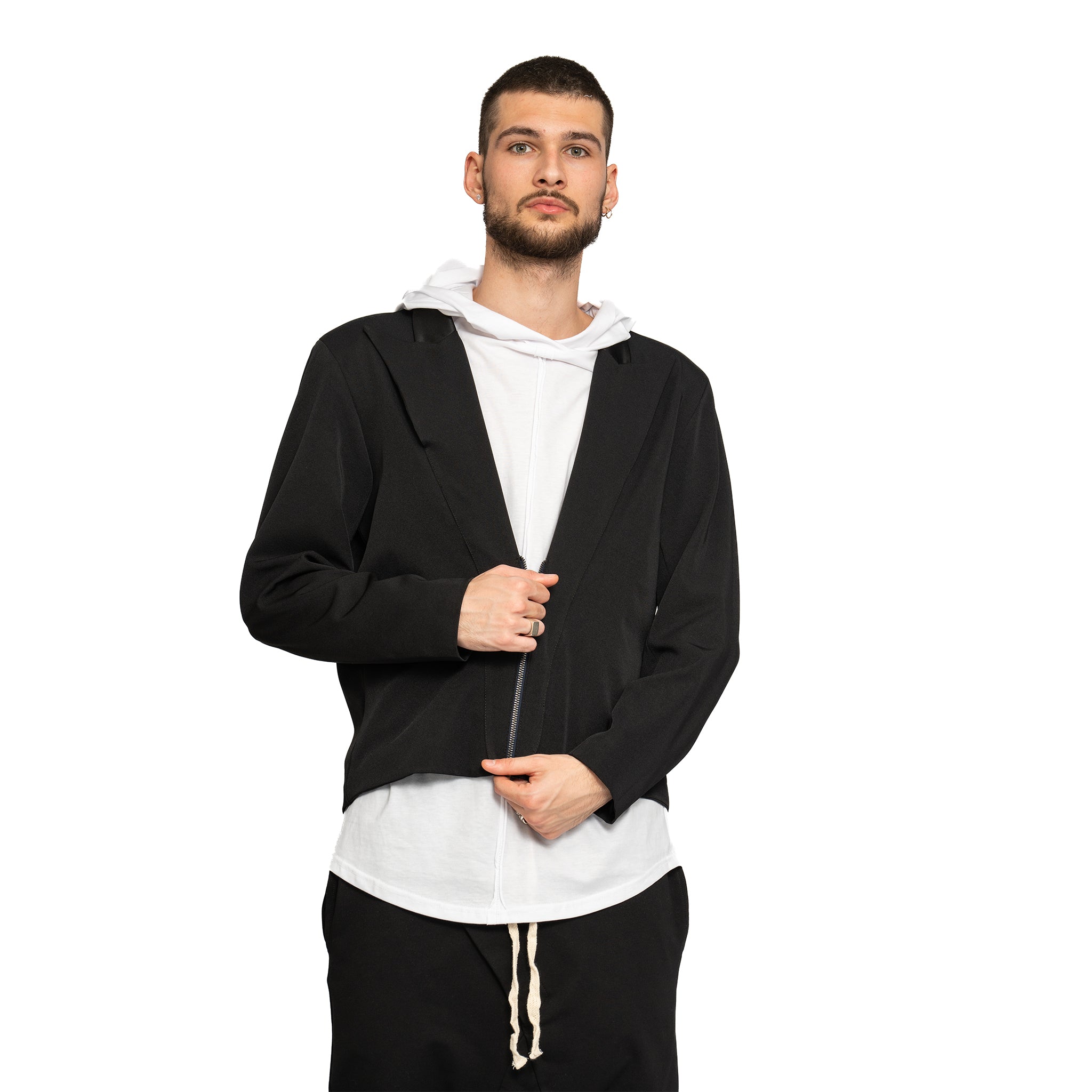 vagabond reflectss asimetrix Blazer negru jaketa neagra
