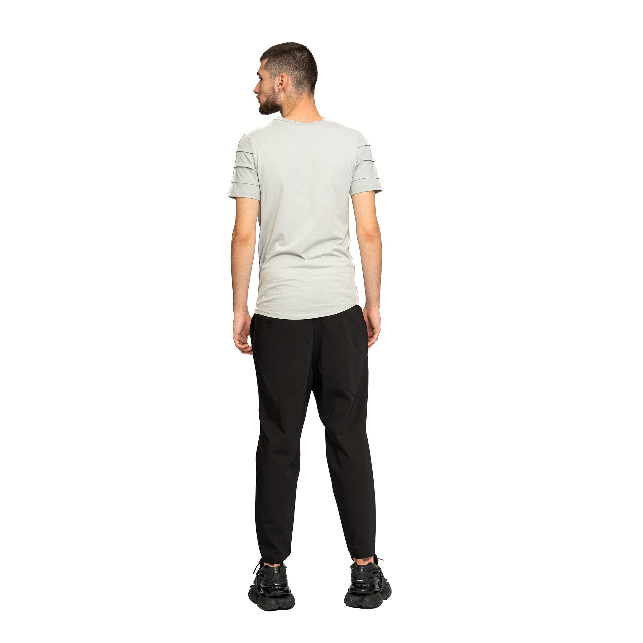 vagabond reflectss tricou cu snur si buzunare oblice cu fermoar